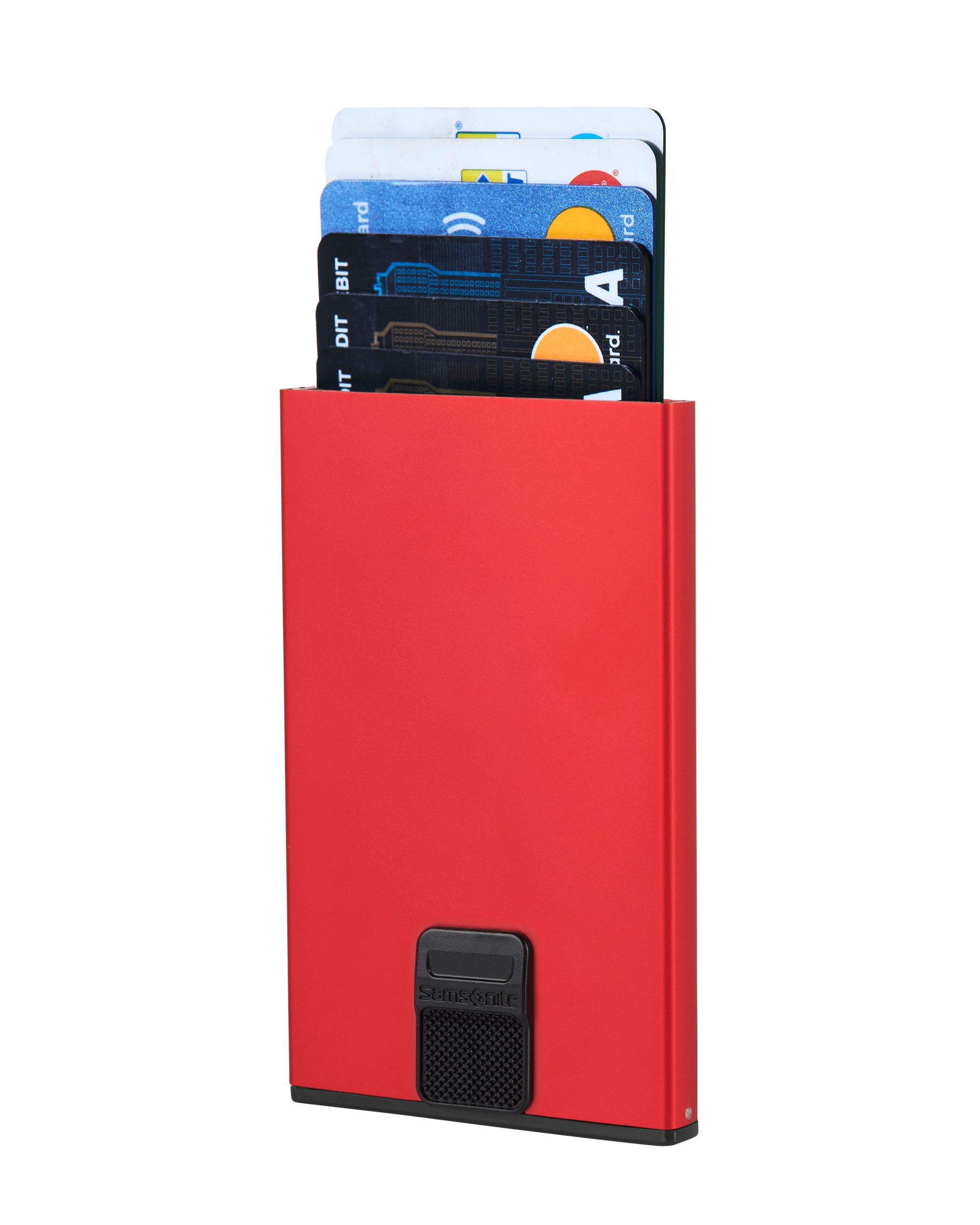 Cartera Alu Fit de aluminio con capacidad de 6 tarjetas - Samsonite - Rojo Rojo-3