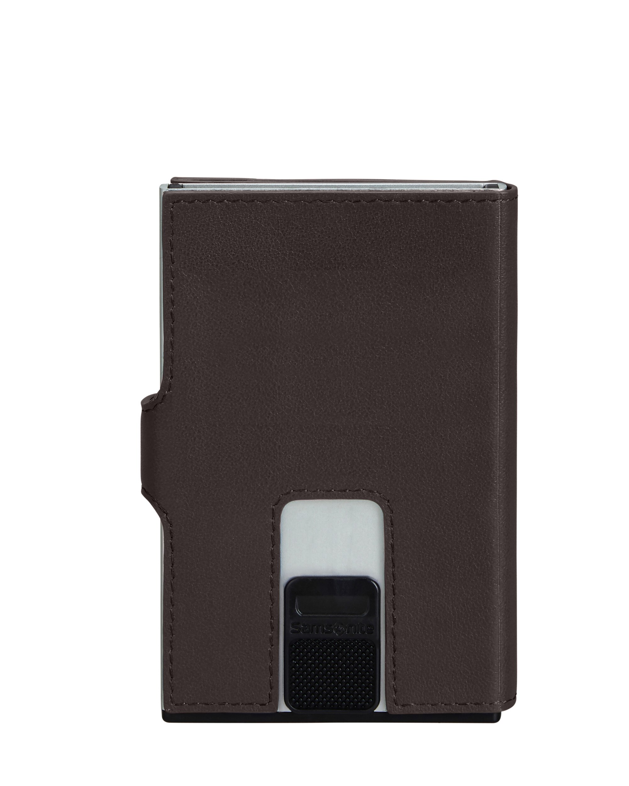Cartera Alu Fit de piel y aluminio con capacidad de 8 tarjetas - Samsonite - Marrón oscuro Marrón oscuro-2