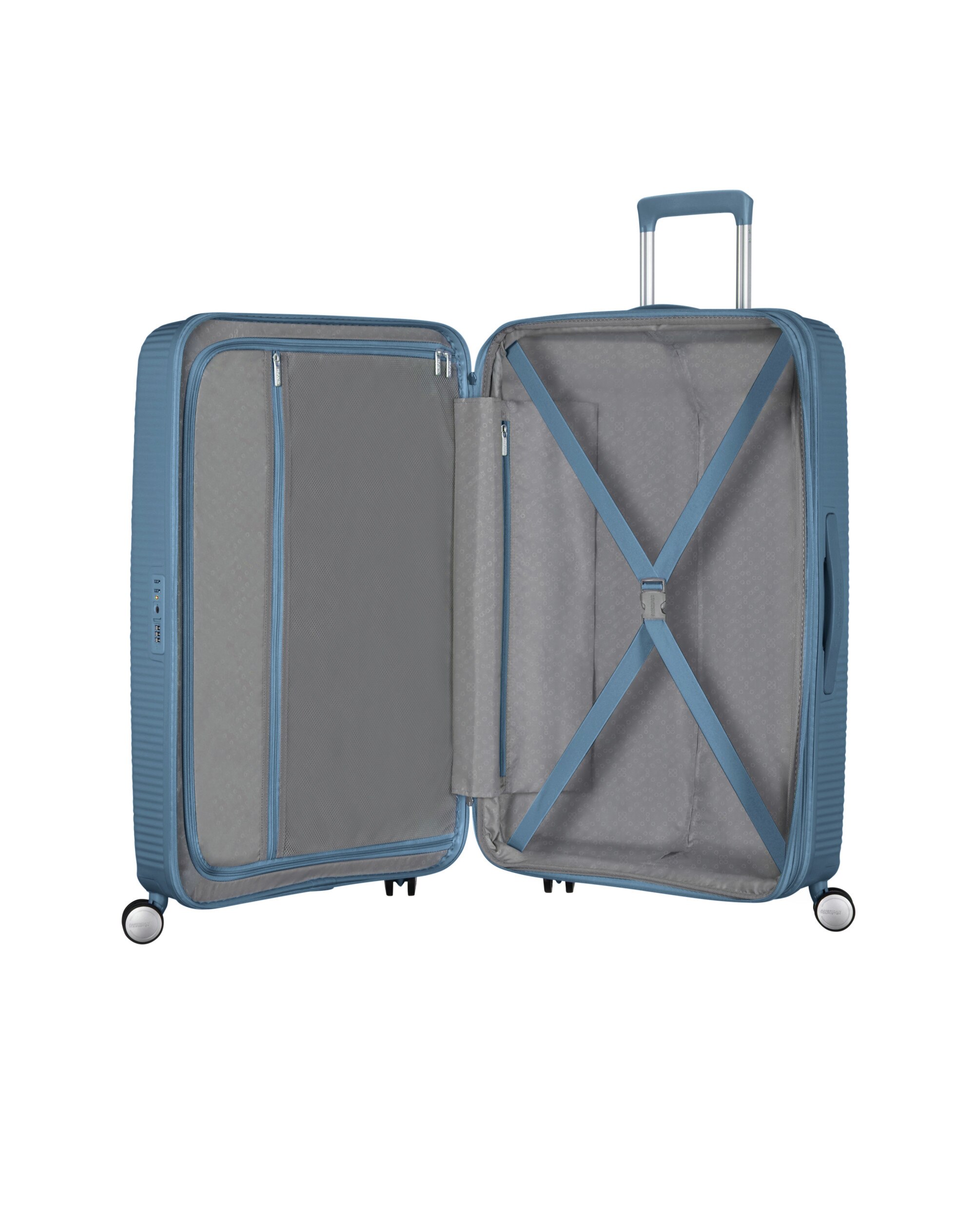 Maleta mediana Soundbox Spinner 67/24 Tsa Exp rígida con capacidad de 81 L - American Tourister - Azul claro Azul claro-3