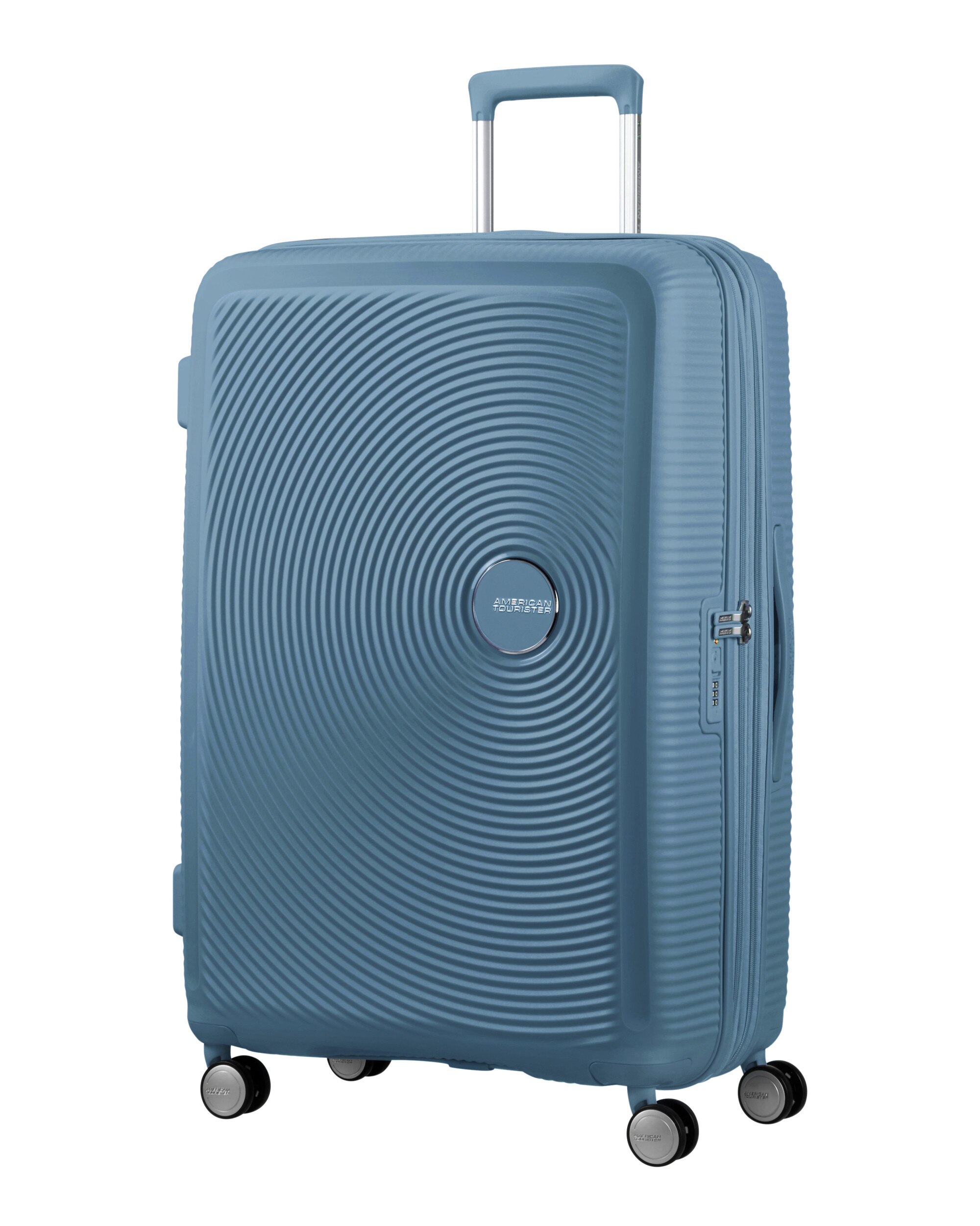 Maleta grande expandible SOUNDBOX rígida negra, con capacidad hasta 110L - American Tourister - Azul claro Azul claro-1