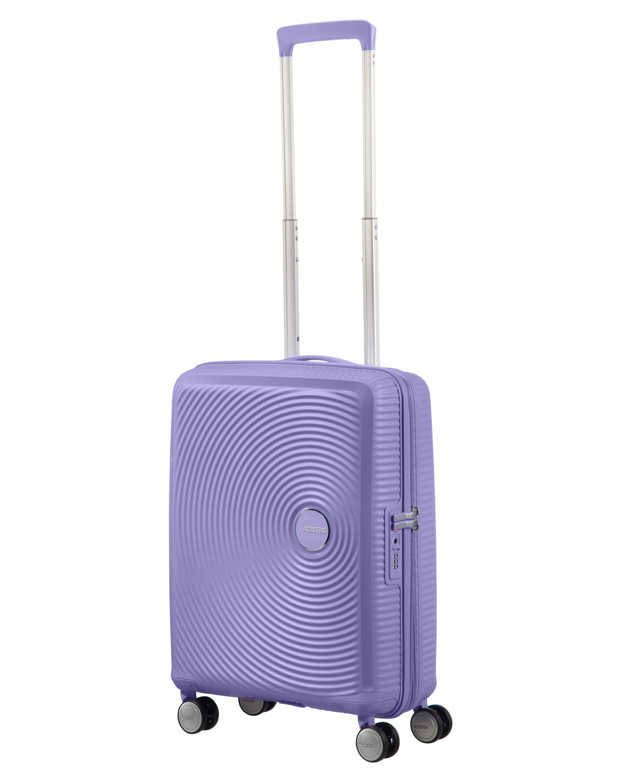 Maleta de cabina Soundbox Spinner 55/20 Tsa Exp rígida con capacidad de 35,5 L - American Tourister - Lila Lila-4