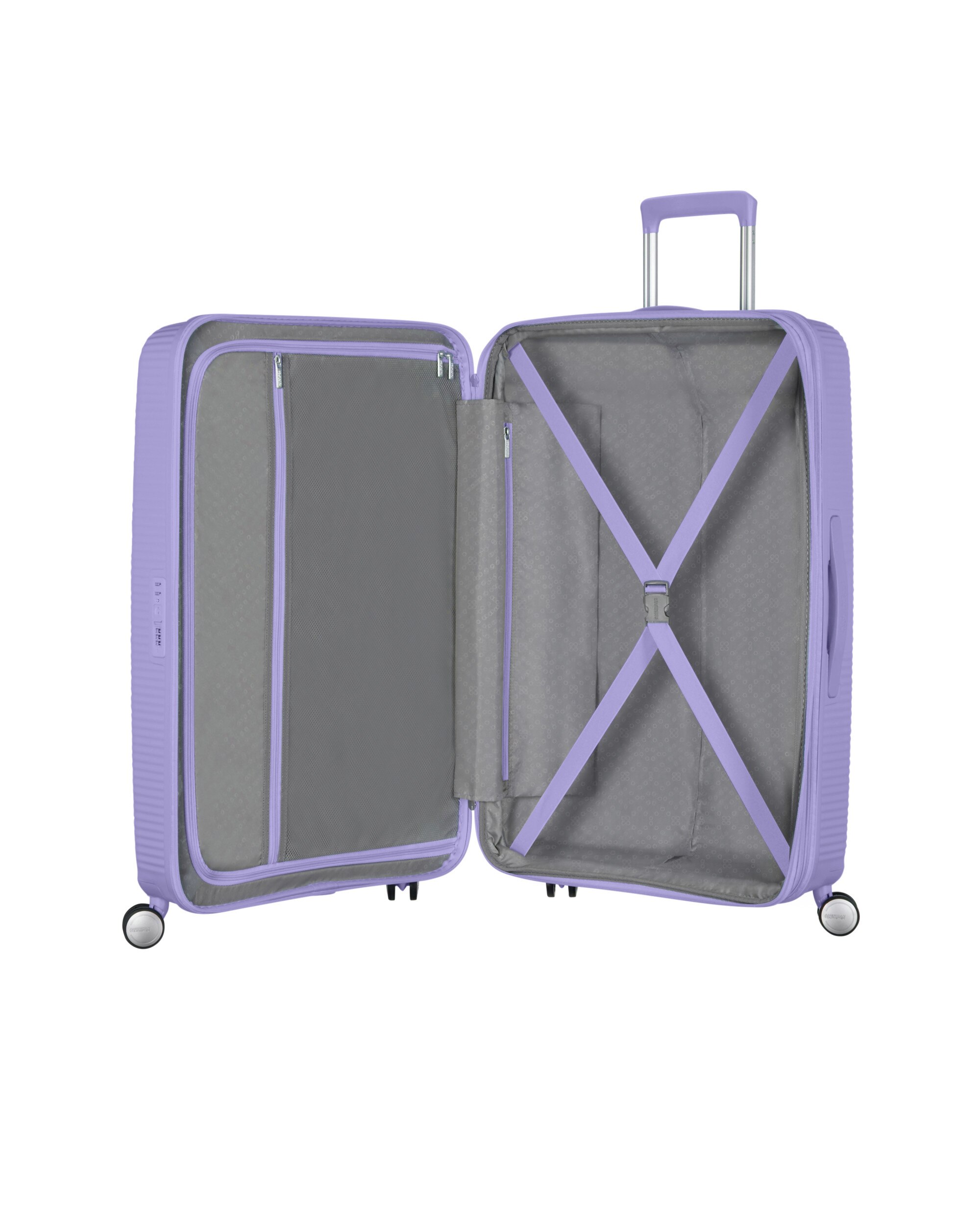 Maleta grande expandible SOUNDBOX rígida negra, con capacidad hasta 110L - American Tourister - Lila Lila-3