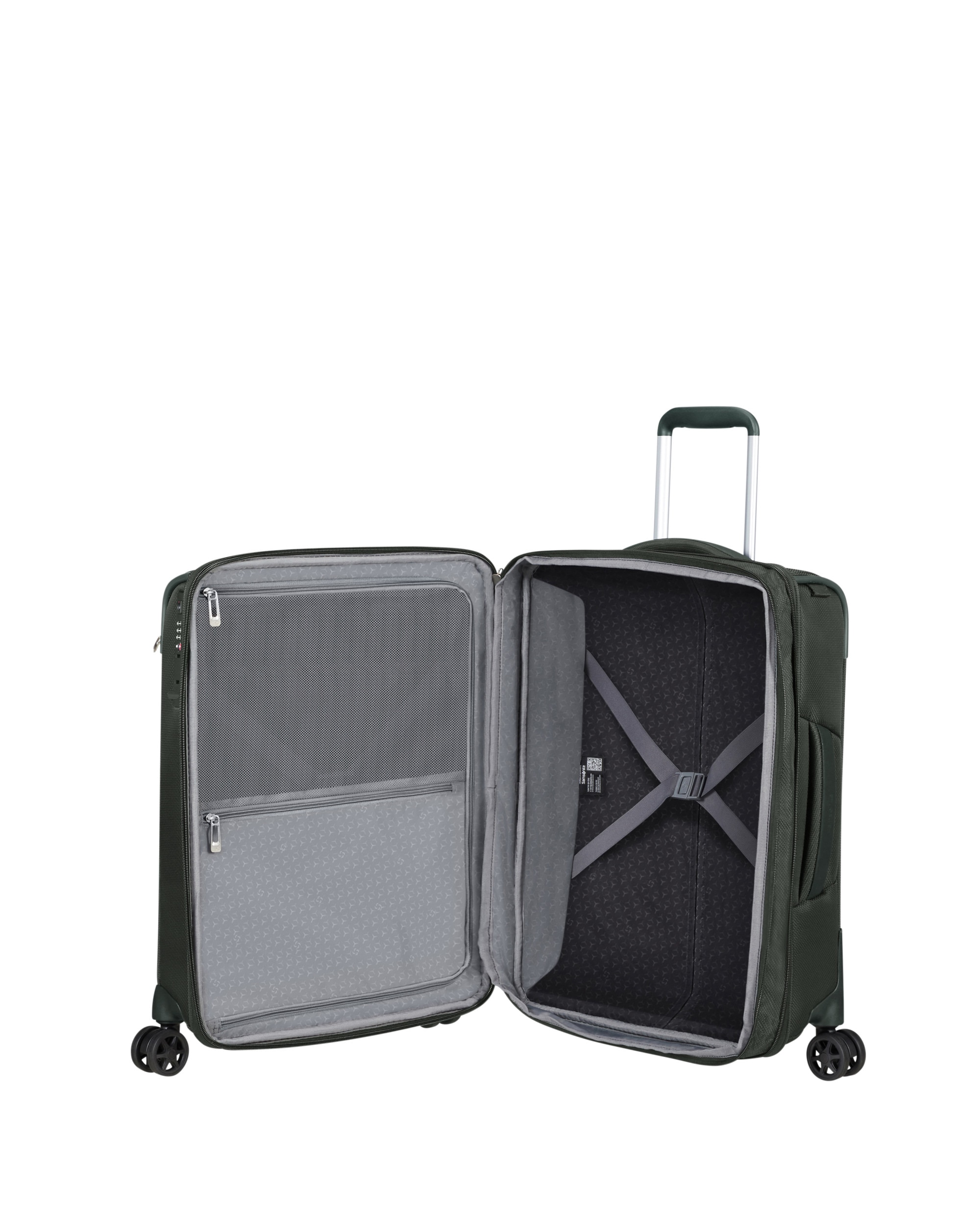 Maleta de cabina expandible Respark blanda con capacidad hasta 49 L - Samsonite - Verde oscuro Verde oscuro-3