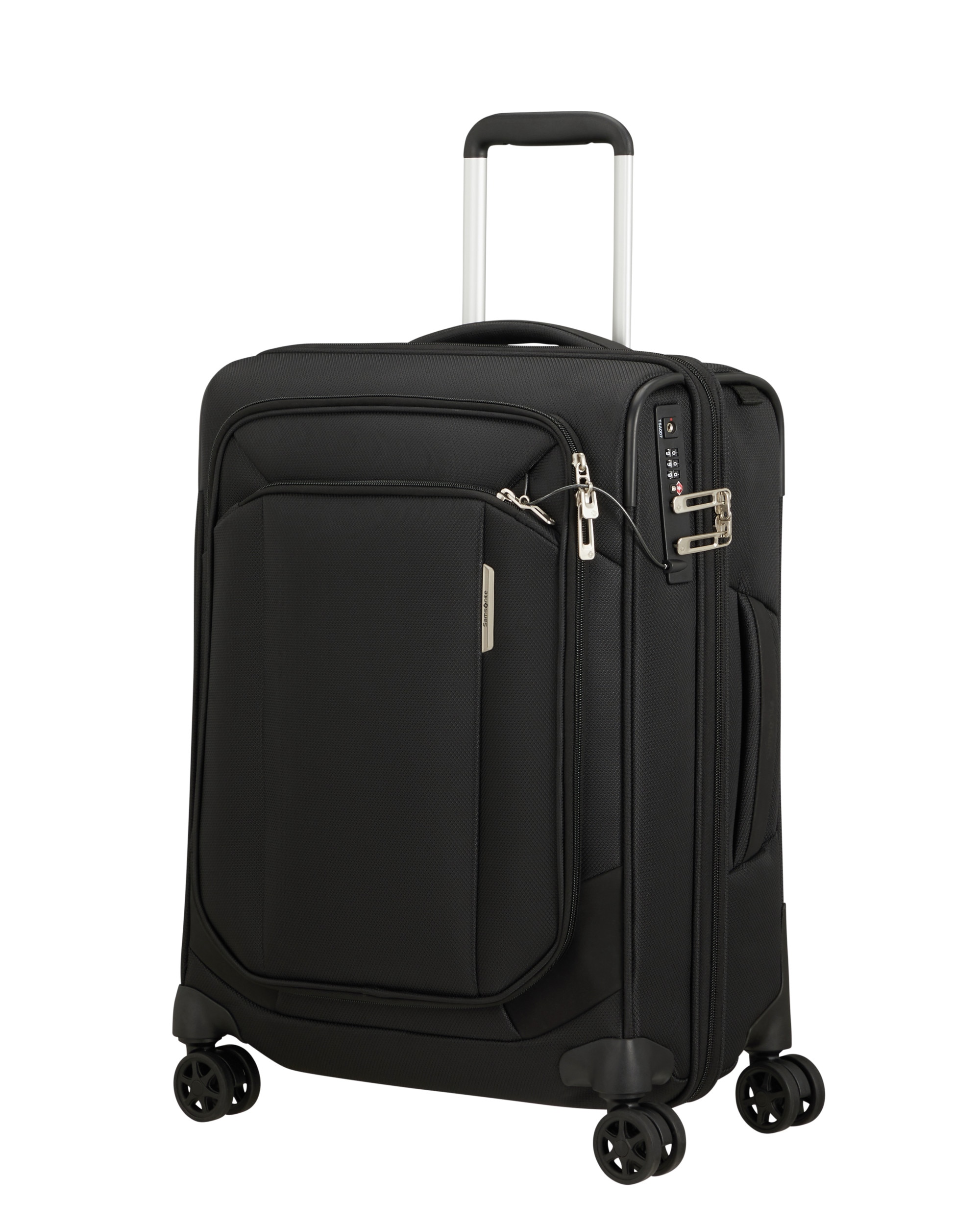 Maleta de cabina expandible Respark blanda con capacidad hasta 49 L - Samsonite - Negro Negro-1