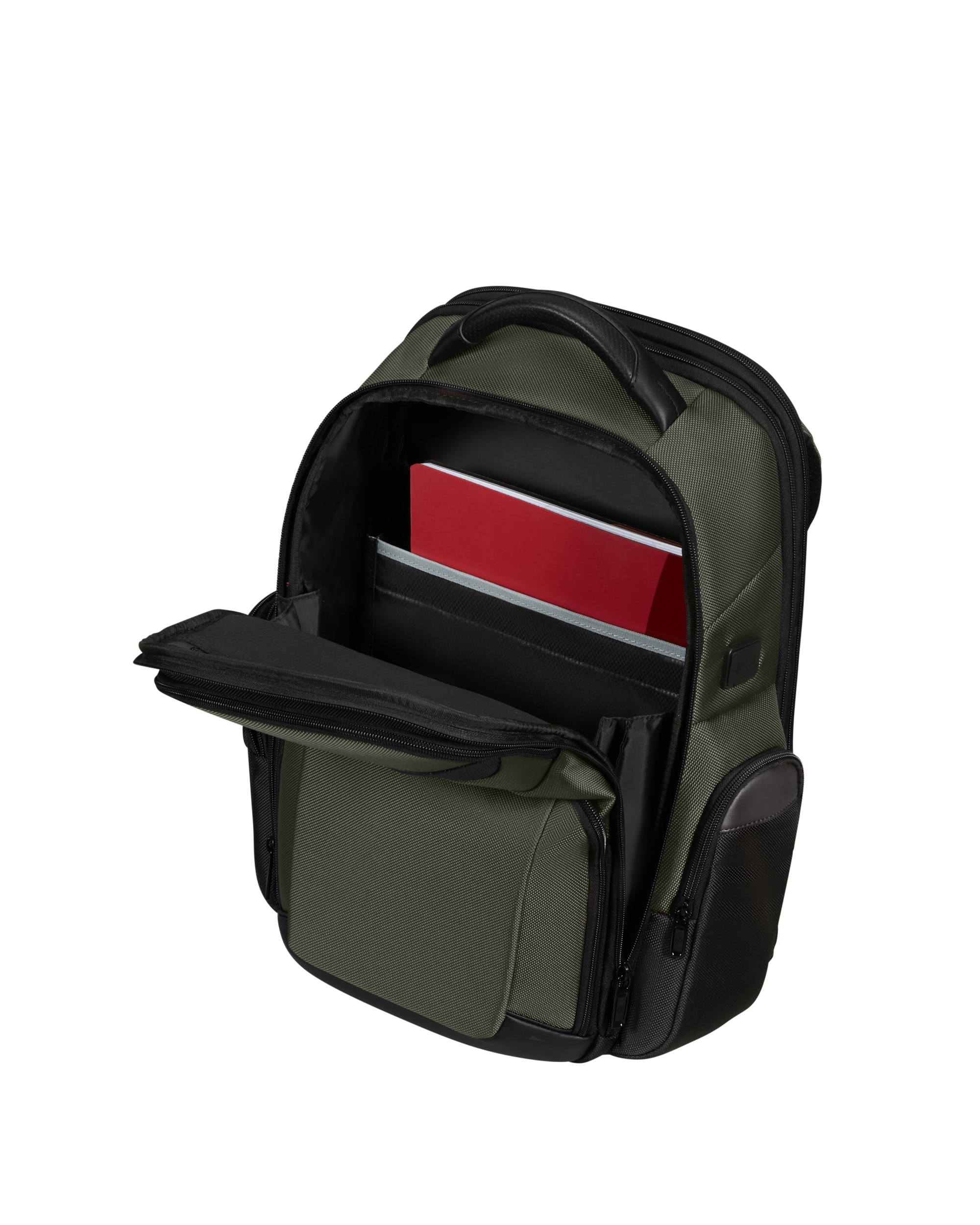 Mochila para portátil 156'' expandible pro-dlx 6 blanda con capacidad hasta 26 l - Samsonite - Verde Oliva Verde Oliva-2