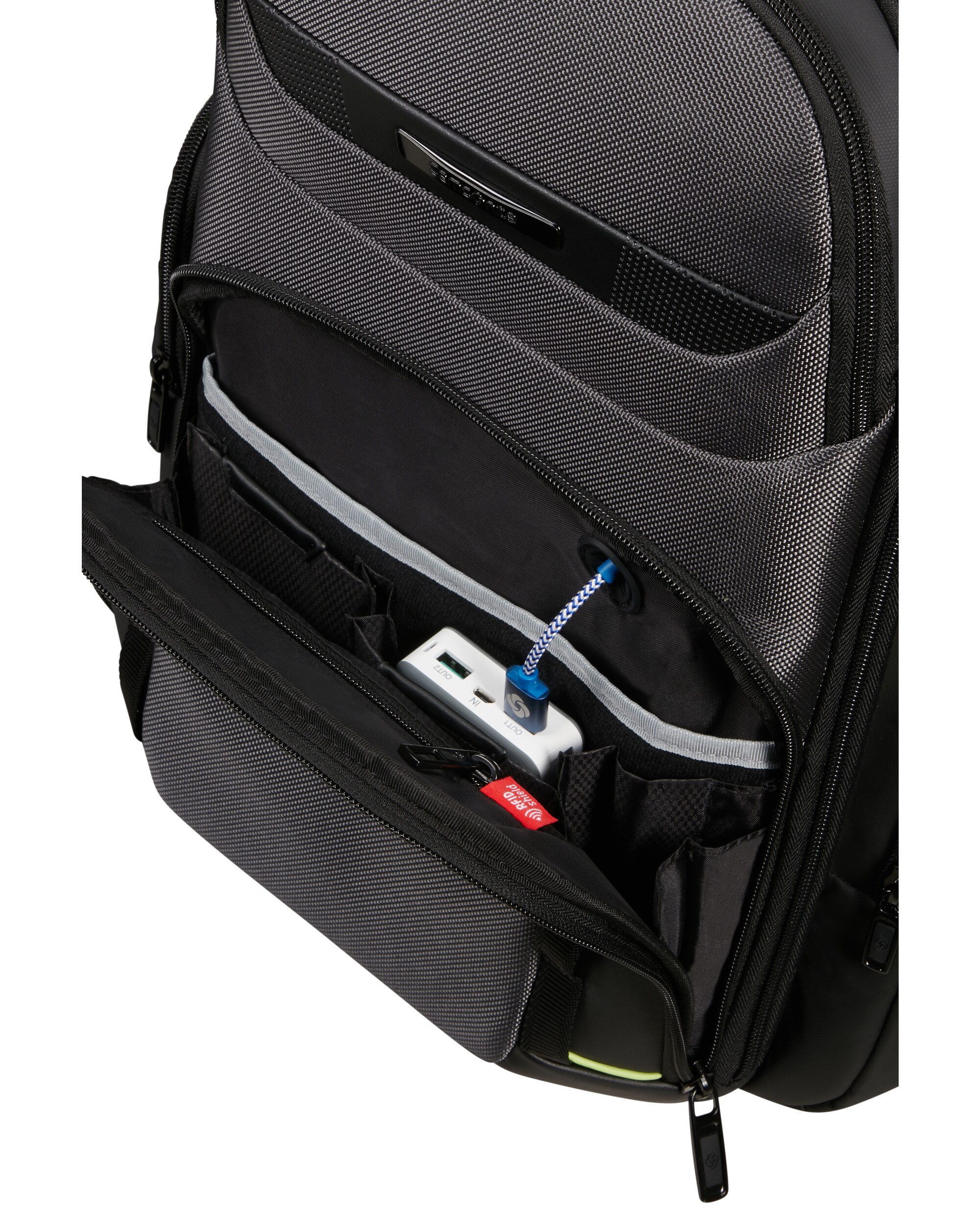 Mochila para portátil 156'' expandible pro-dlx 6 blanda con capacidad hasta 26 l - Samsonite - Gris / Negro Gris / Negro-4