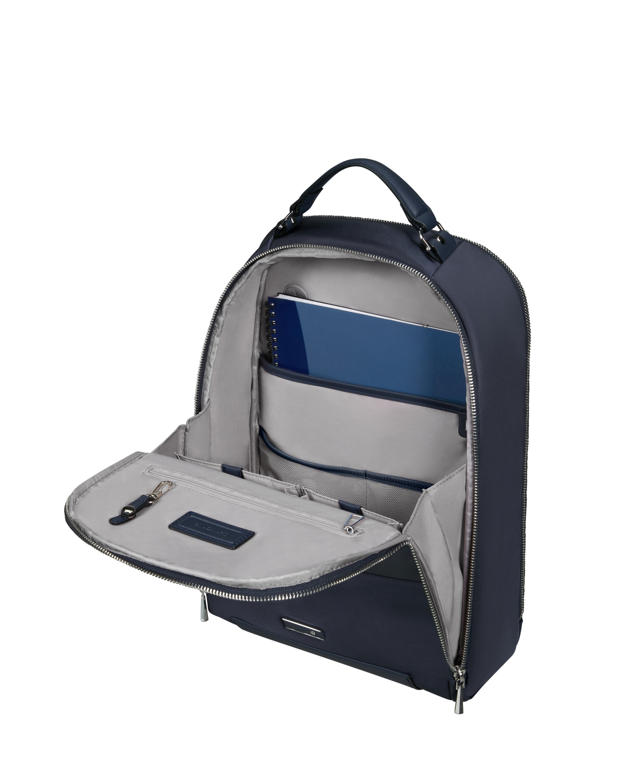 Mochila para portátil de 14,1'' de mujer zalia 30 de material reciclado - Samsonite - Azul marino Azul marino-3