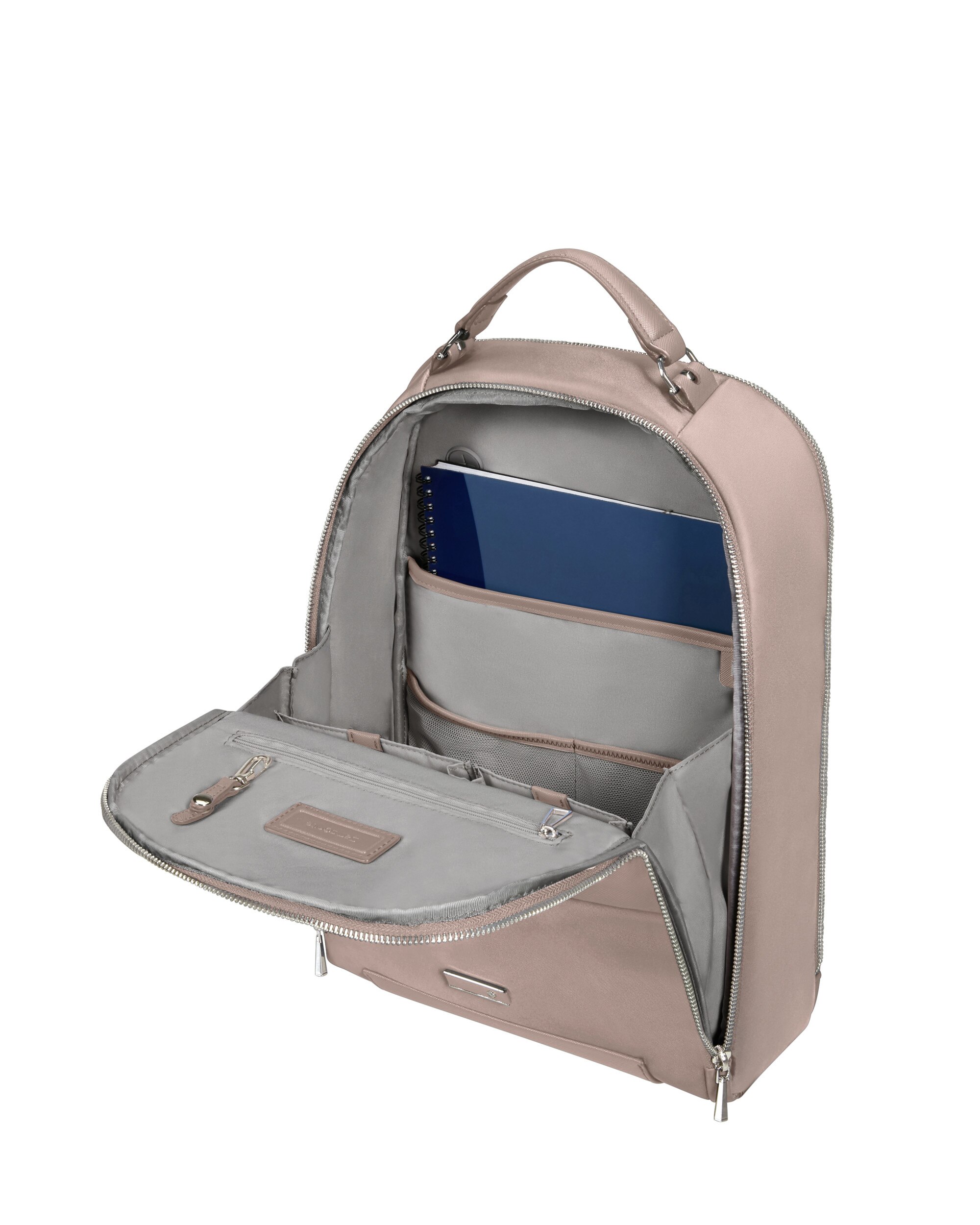 Mochila para portátil de 14,1'' de mujer zalia 30 de material reciclado - Samsonite - Rosa claro Rosa claro-3