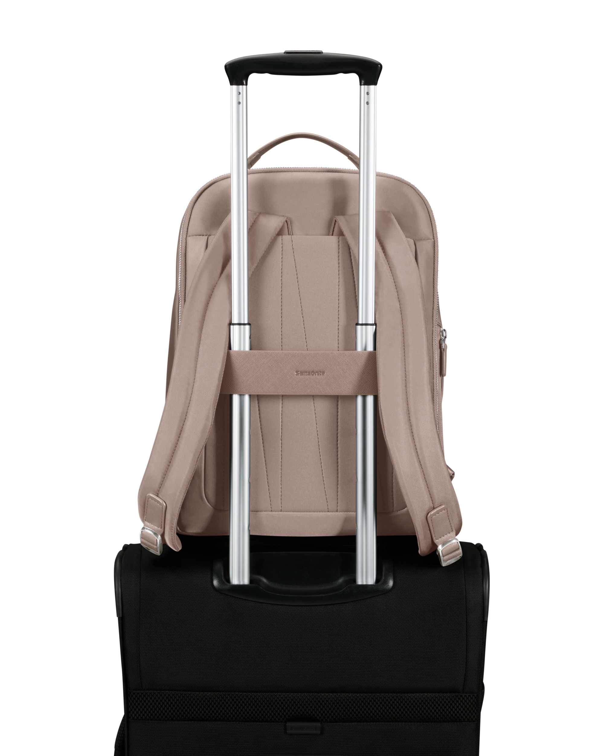 Mochila para portátil de 14,1'' de mujer zalia 30 de material reciclado - Samsonite - Rosa claro Rosa claro-5