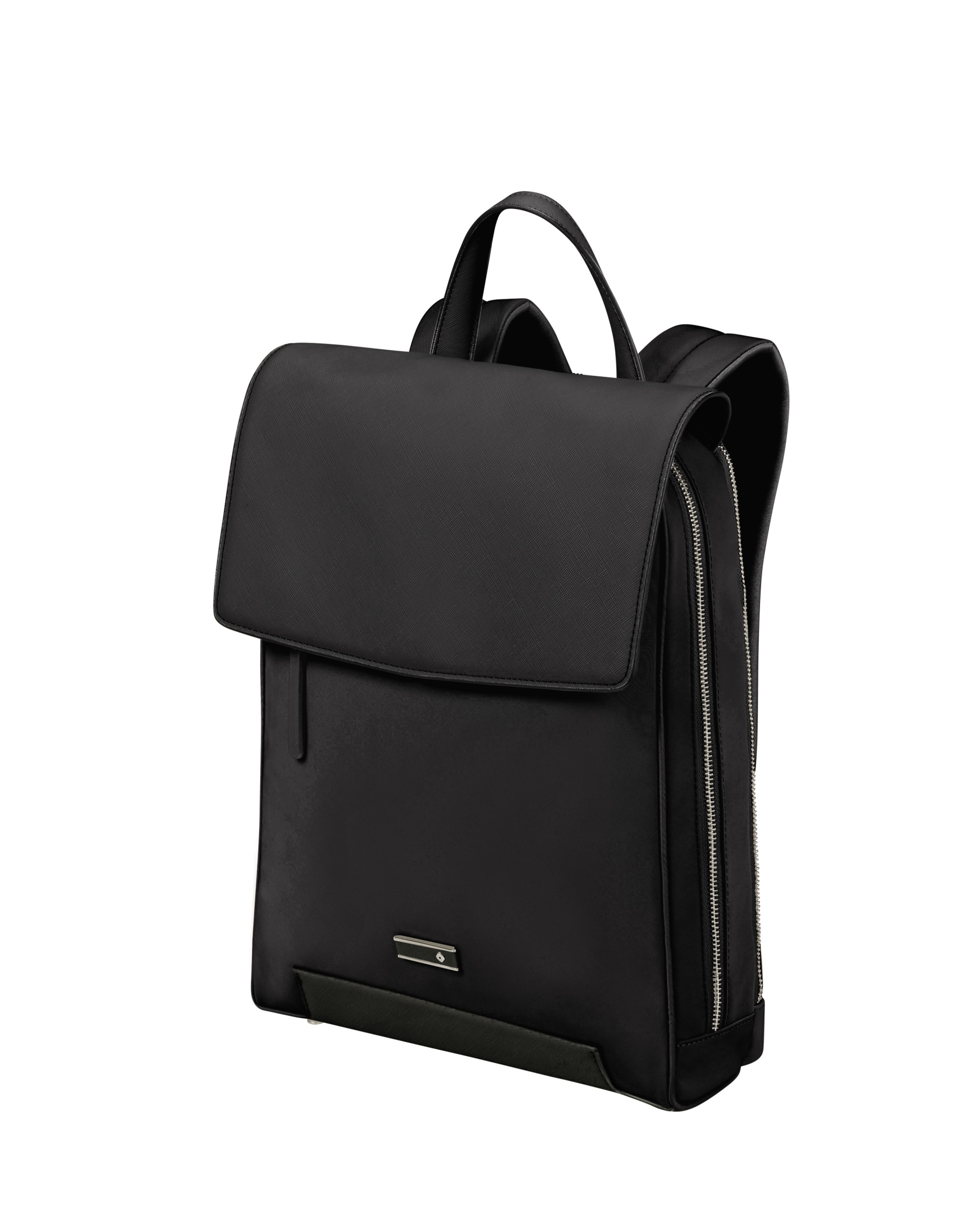 Mochila con solapa para portátil de 14,1'' de mujer zalia 30 de material reciclado - Samsonite - Negro Negro-1