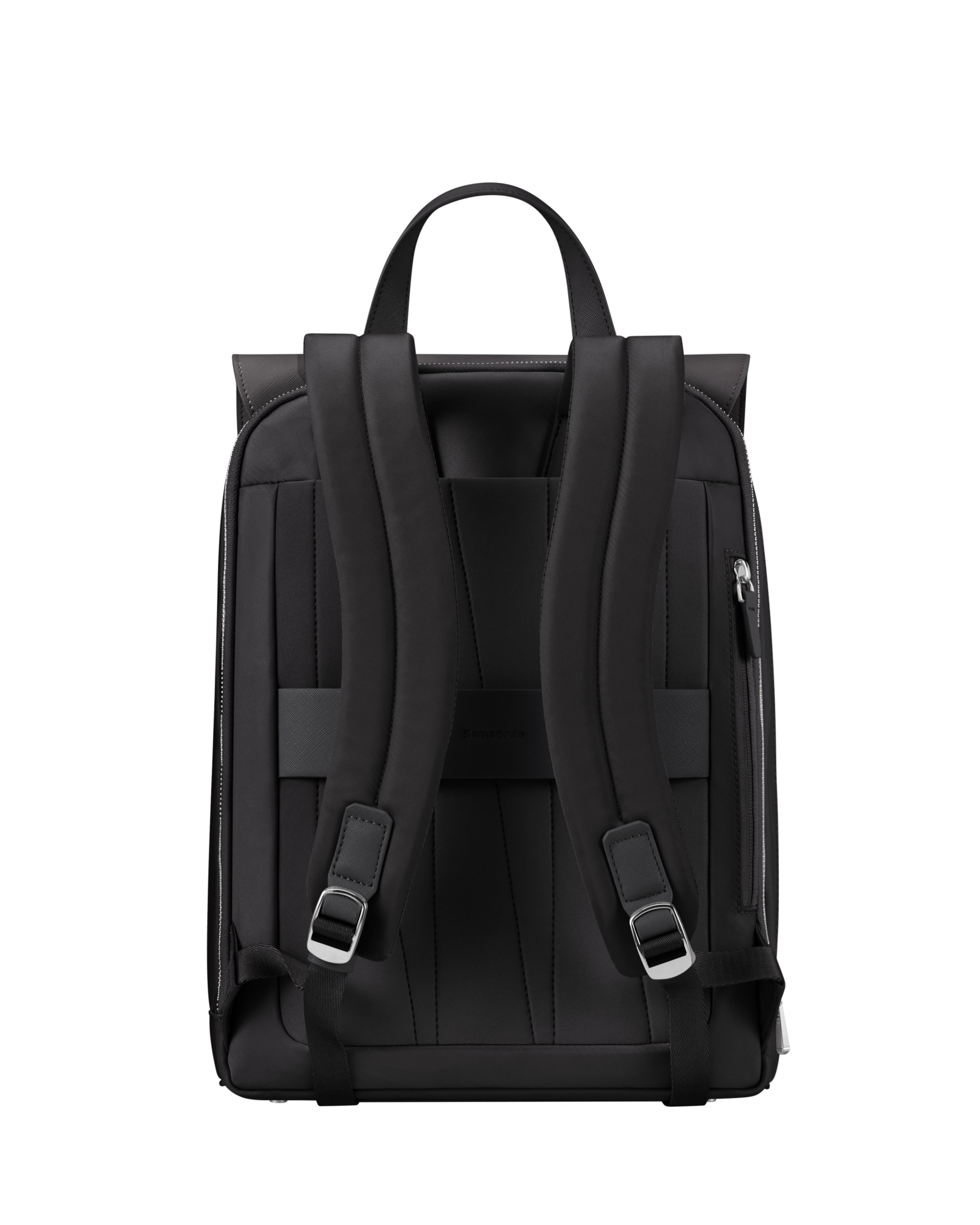 Mochila con solapa para portátil de 14,1'' de mujer zalia 30 de material reciclado - Samsonite - Negro Negro-2