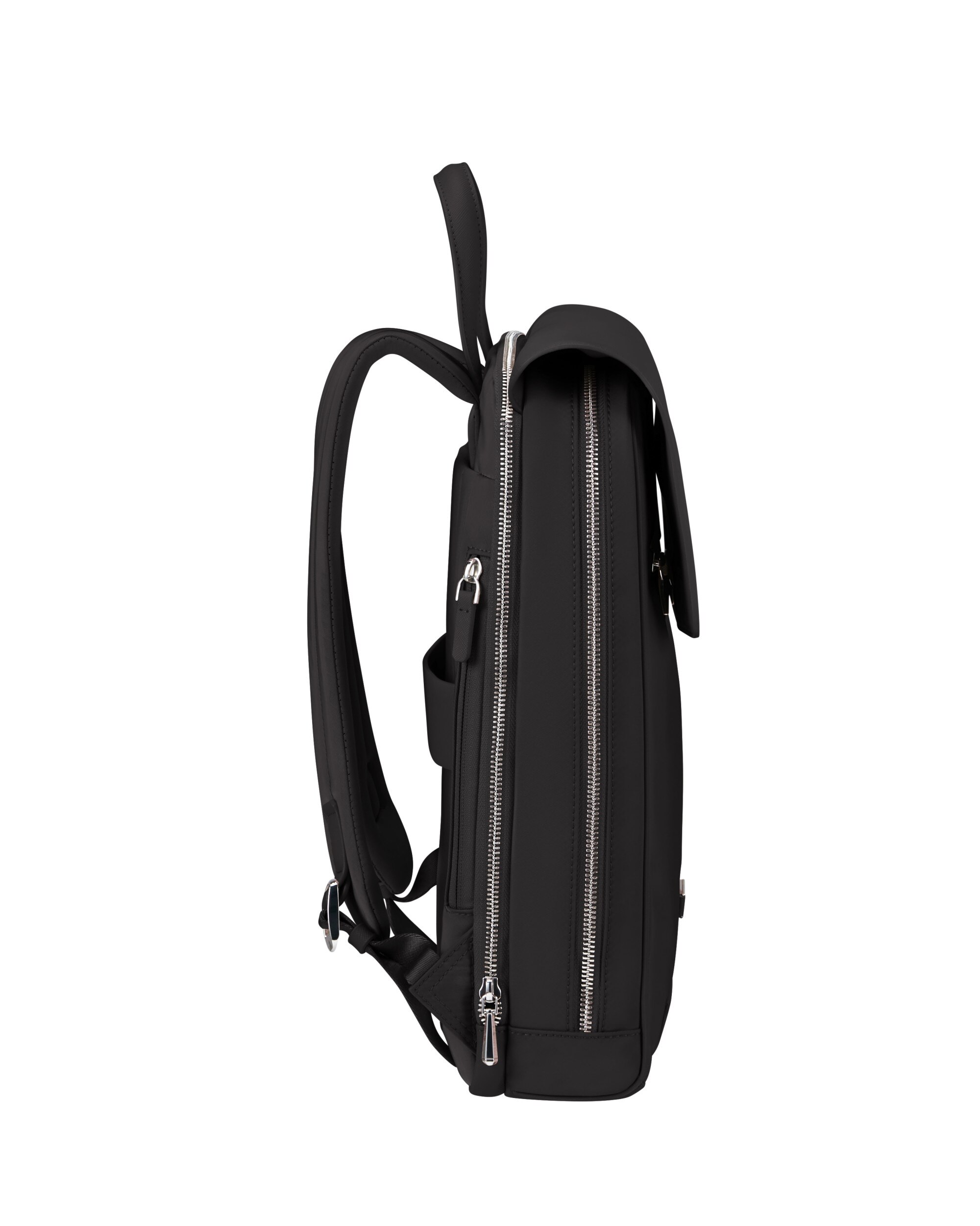 Mochila con solapa para portátil de 14,1'' de mujer zalia 30 de material reciclado - Samsonite - Negro Negro-4