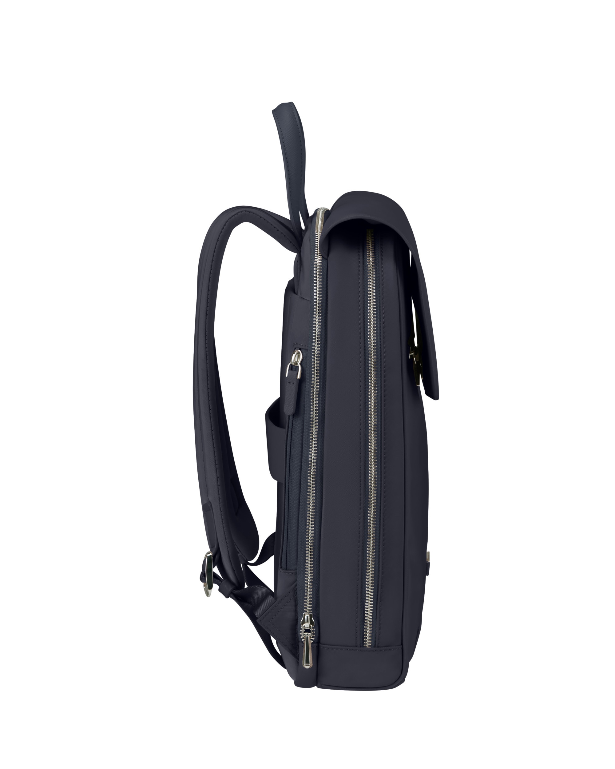 Mochila con solapa para portátil de 14,1'' de mujer zalia 30 de material reciclado - Samsonite - Azul marino Azul marino-4