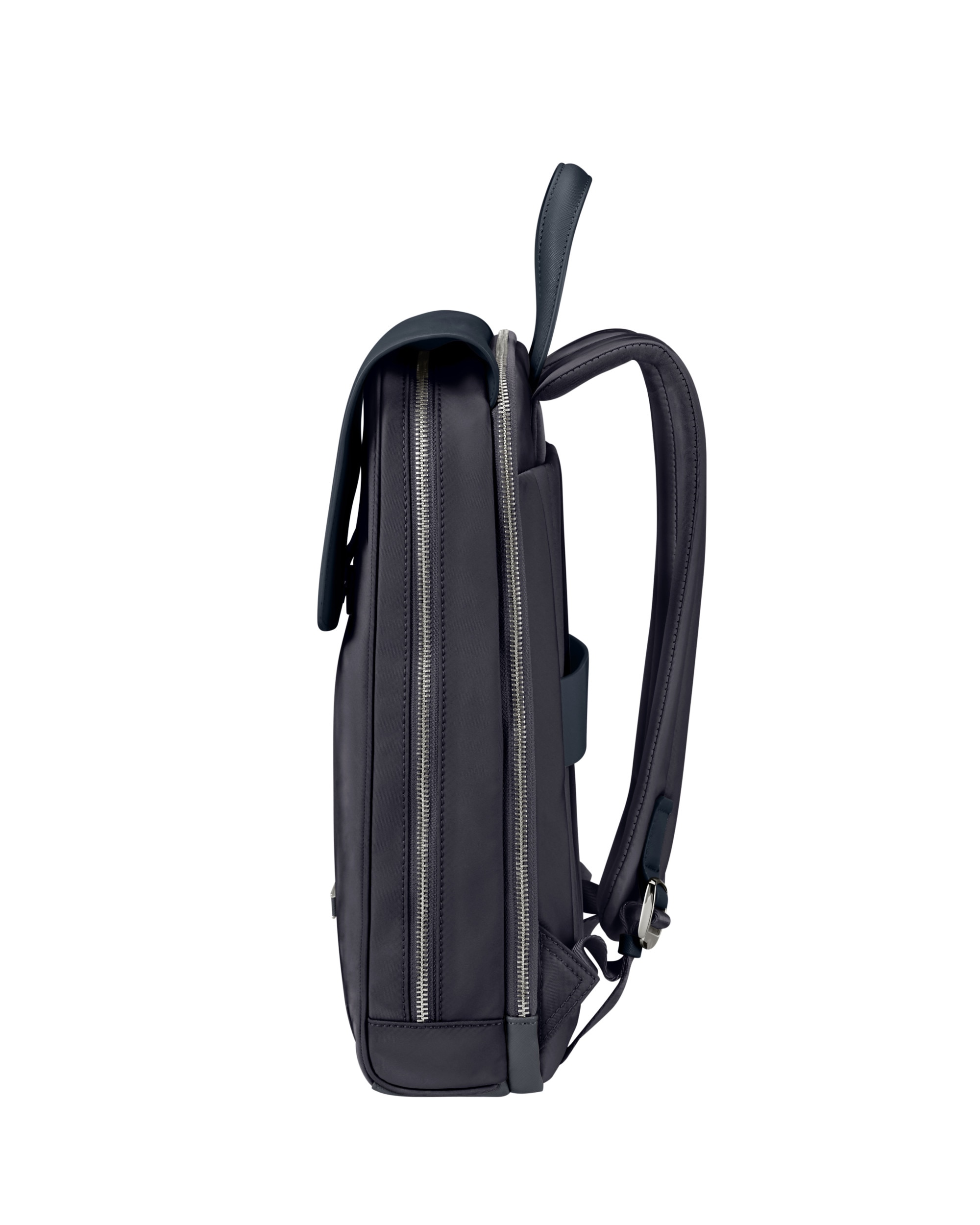 Mochila con solapa para portátil de 14,1'' de mujer zalia 30 de material reciclado - Samsonite - Azul marino Azul marino-5