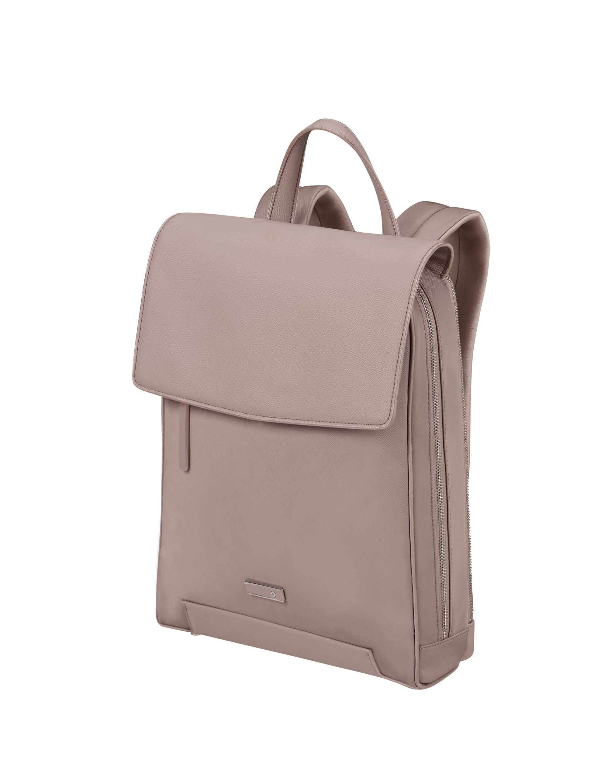 Mochila con solapa para portátil de 14,1'' de mujer zalia 30 de material reciclado - Samsonite - Rosa claro Rosa claro-1