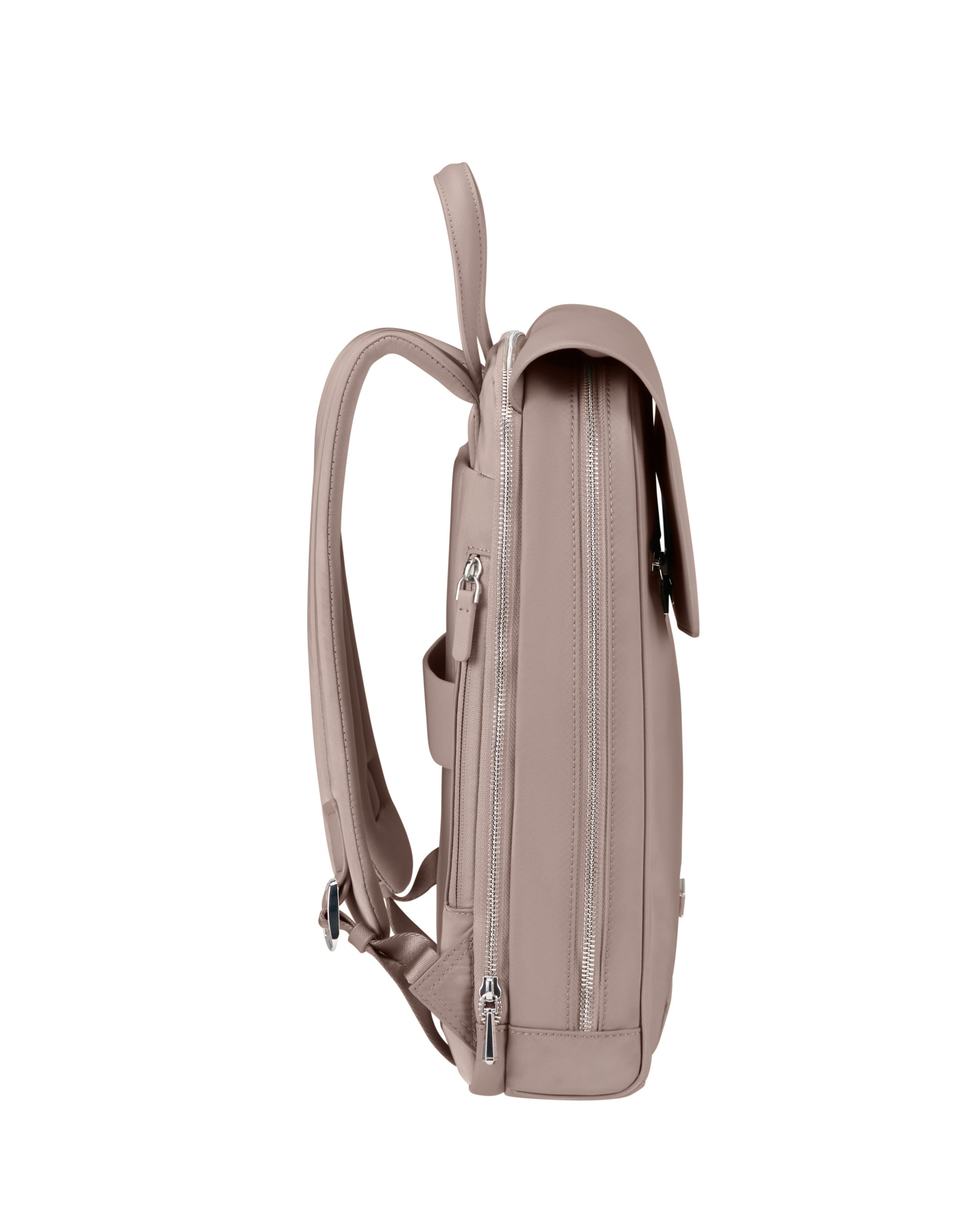 Mochila con solapa para portátil de 14,1'' de mujer zalia 30 de material reciclado - Samsonite - Rosa claro Rosa claro-5