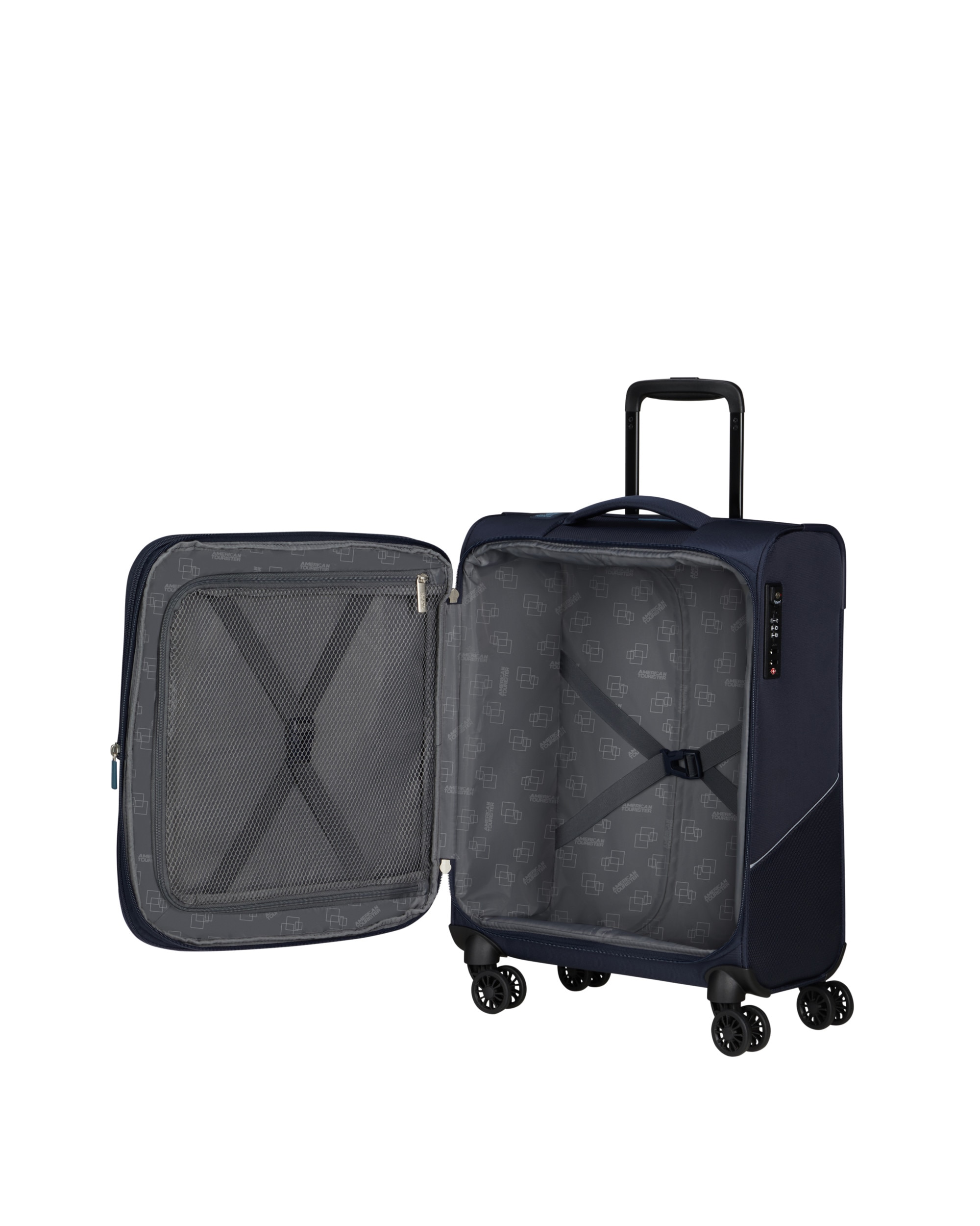 Maleta de cabina expandible Summerride blanda con capacidad hasta 47 L - American Tourister - Azul marino Azul marino-3