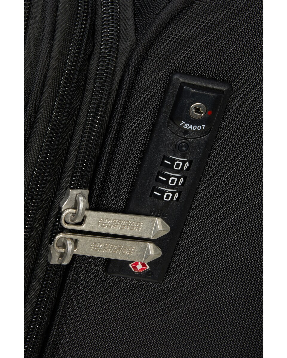 Maleta mediana expandible Summerride blanda con capacidad hasta 76 L Negro-4