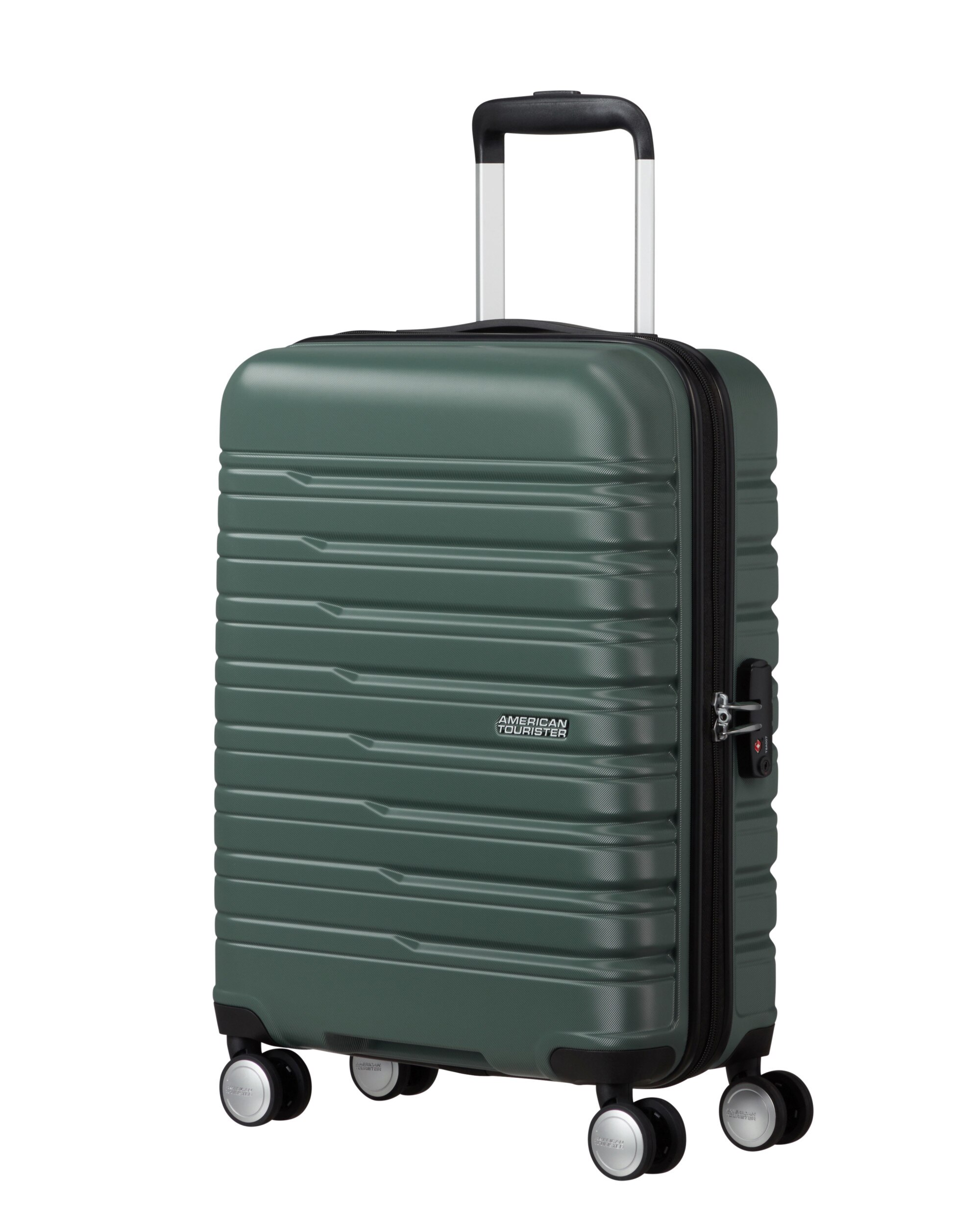 Maleta de cabina Flashline 55 rígida con capacidad de 32 L - American Tourister - Verde militar Verde militar-1