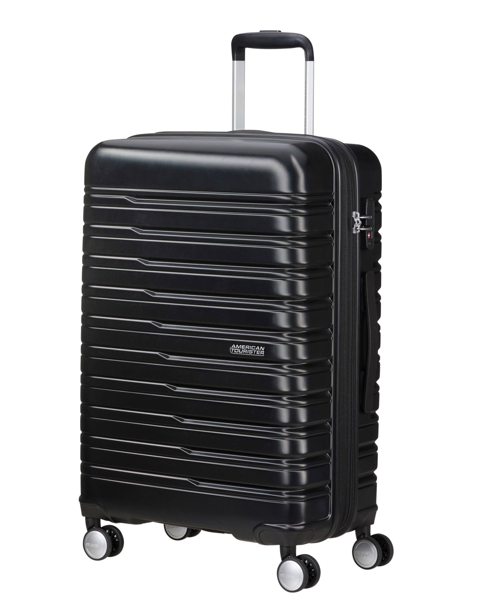 Imagen 0 de Maleta mediana expandible Flashline 67 rígida con capacidad hasta 75 litros Negro