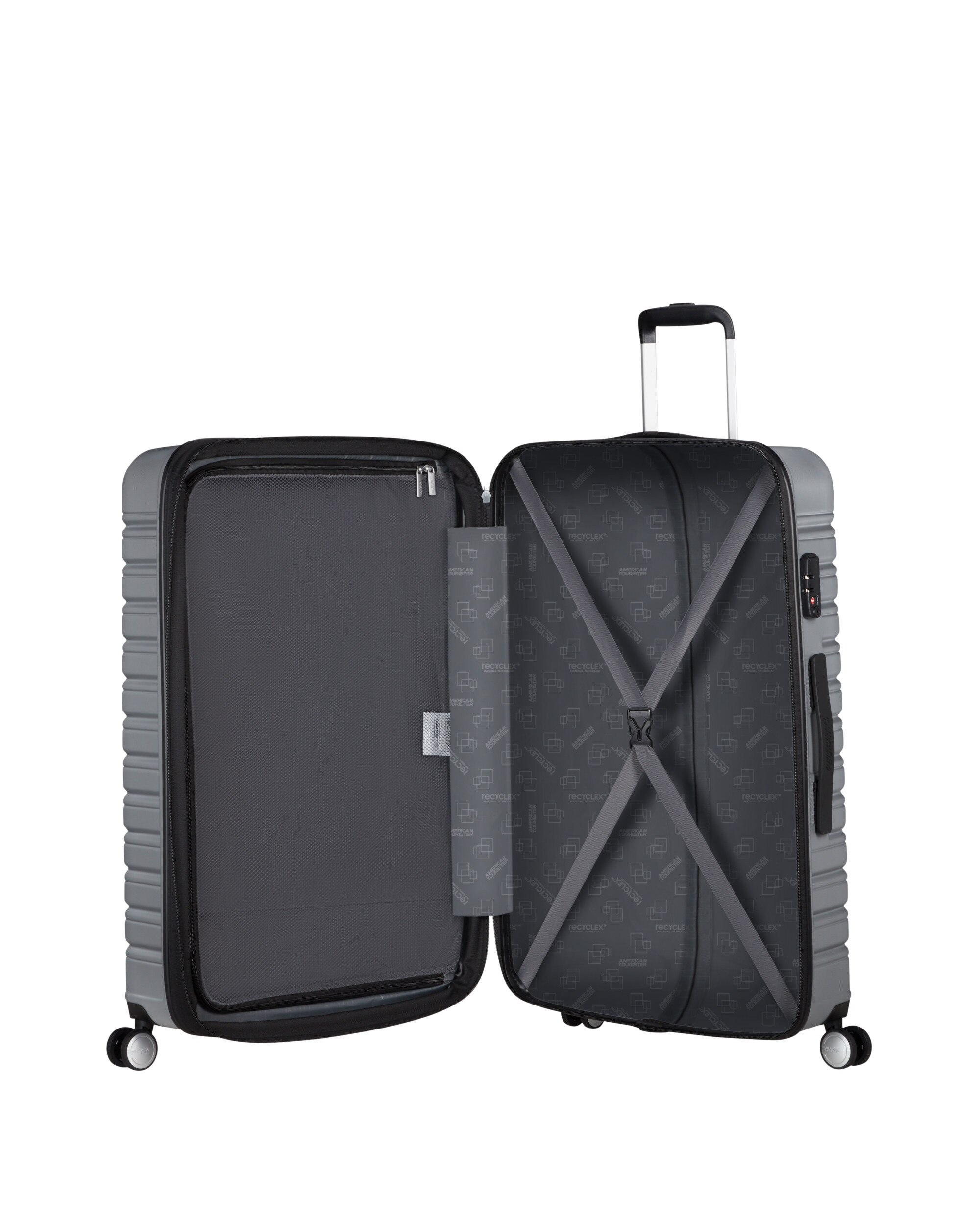 Maleta grande expandible flashline 78 rígida con capacidad hasta 109 litros - American Tourister - Azul claro Azul claro-3