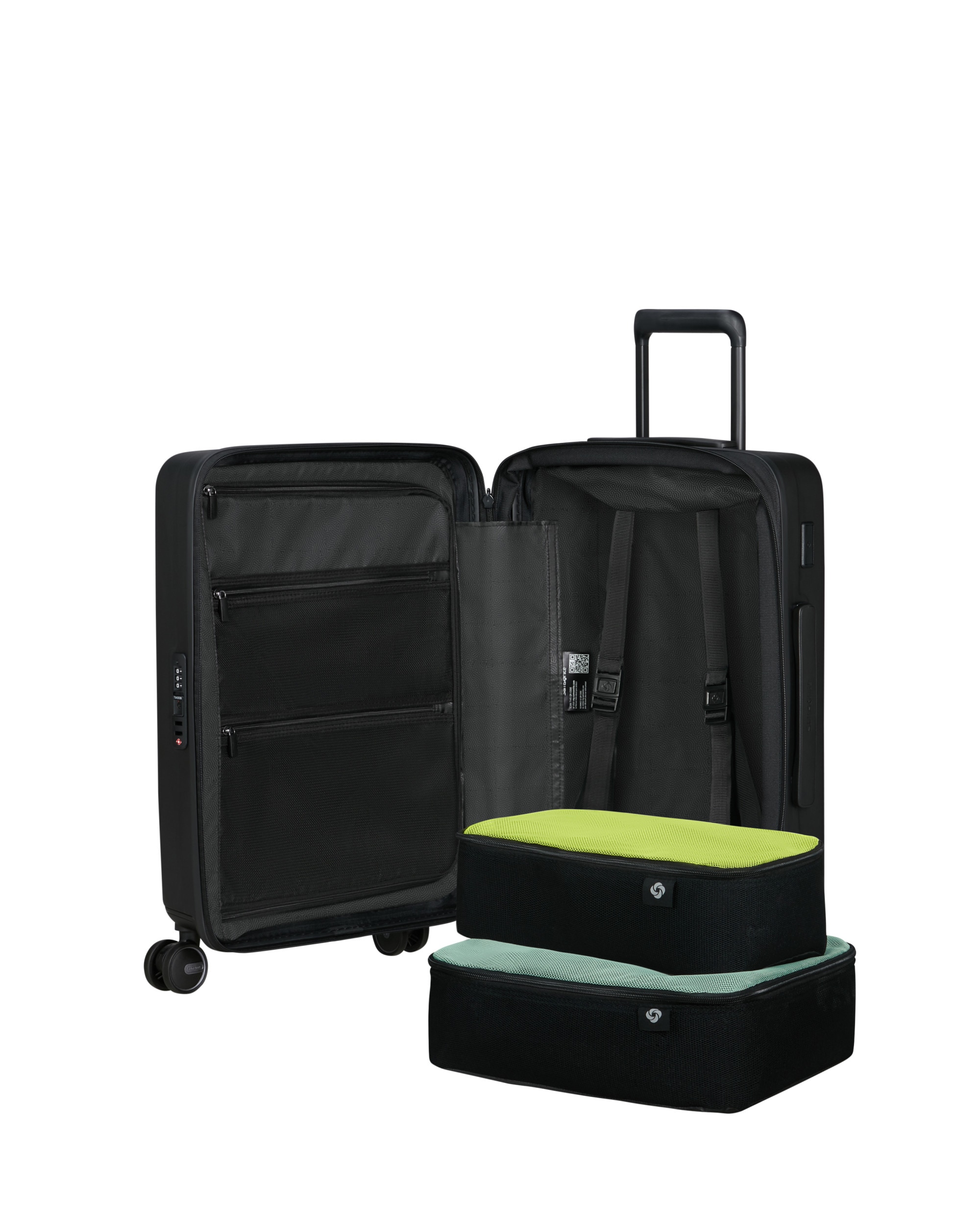 Maleta de cabina easy access expandible Restackd rígida con capacidad hasta 48 litros - Samsonite - Negro Negro-3