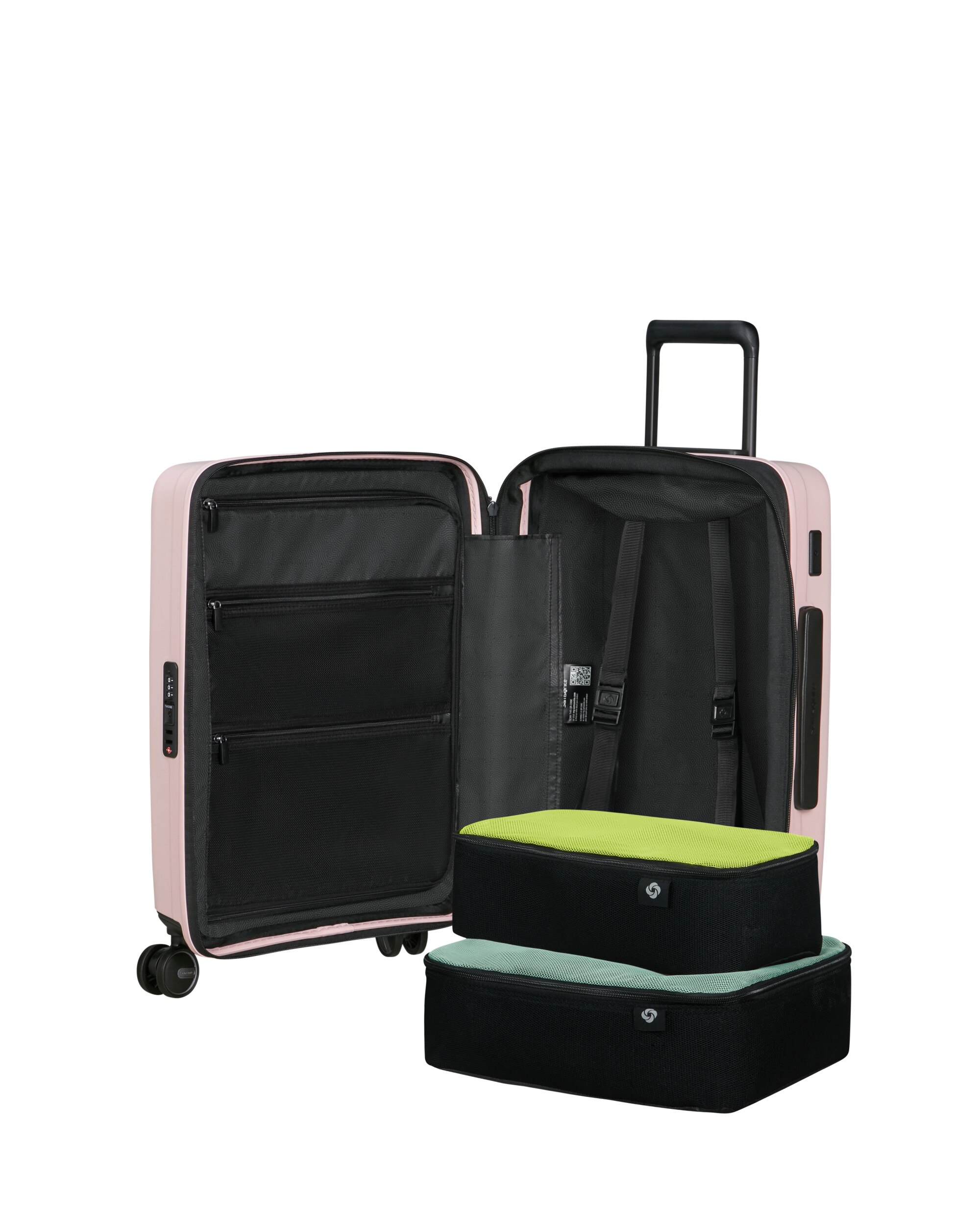 Maleta de cabina easy access expandible Restackd rígida con capacidad hasta 48 litros - Samsonite - Rosa Rosa-3