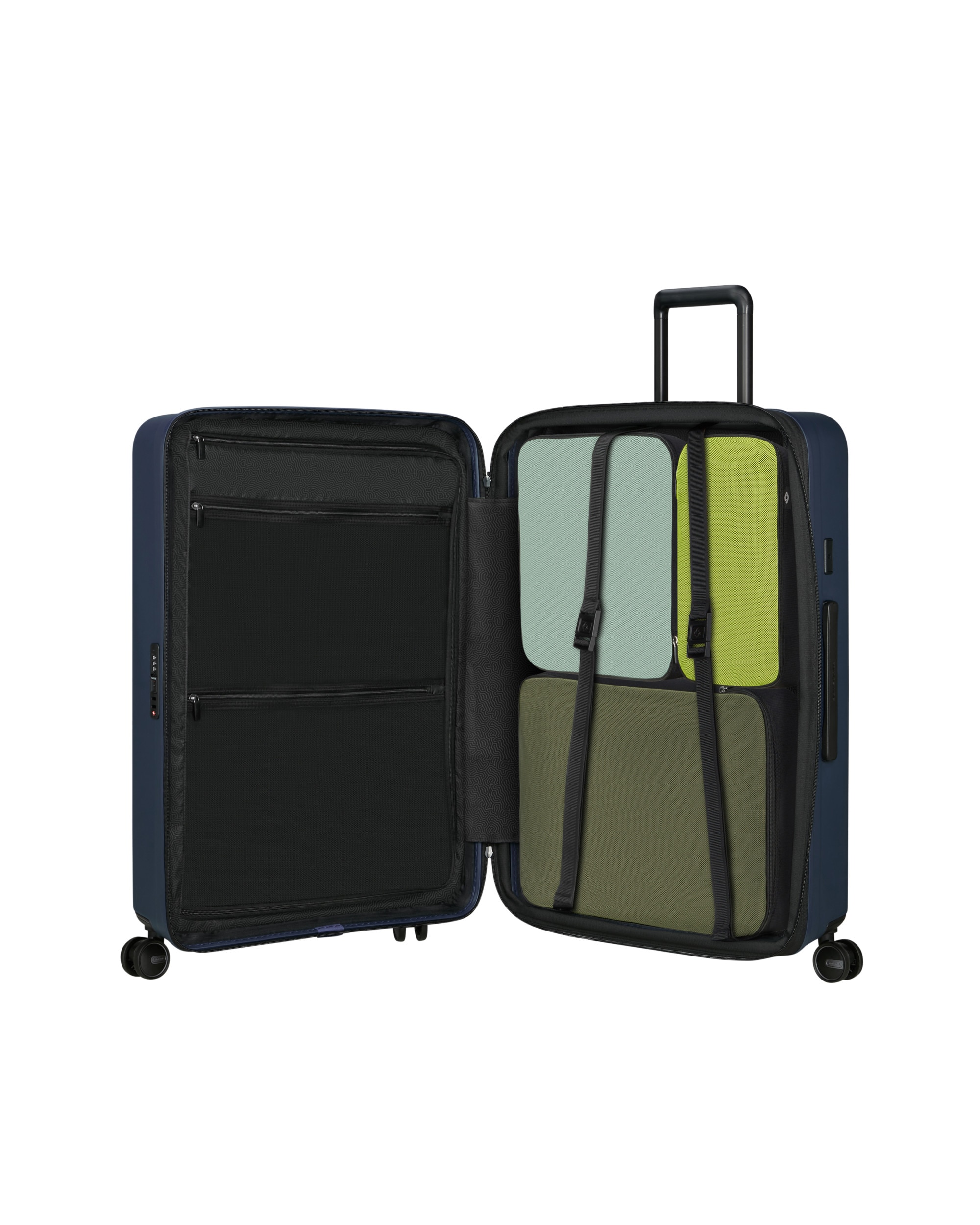 Maleta grande expandible Restackd rígida con capacidad hasta 109 L - Samsonite - Azul marino Azul marino-3