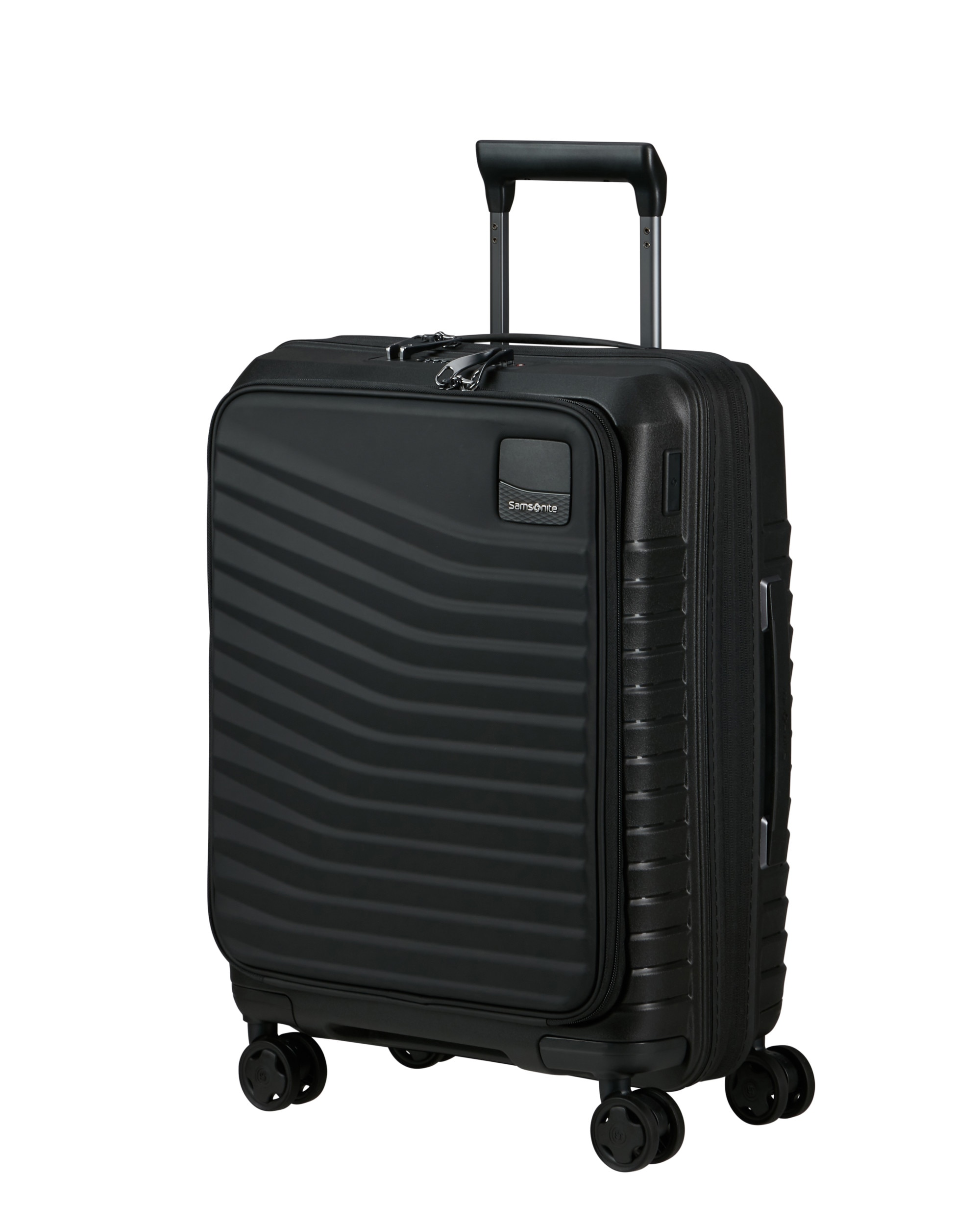 Maleta de cabina expandible con bolsillo easy access Intuo rígida con capacidad hasta 48 litros - Samsonite - Negro Negro-1