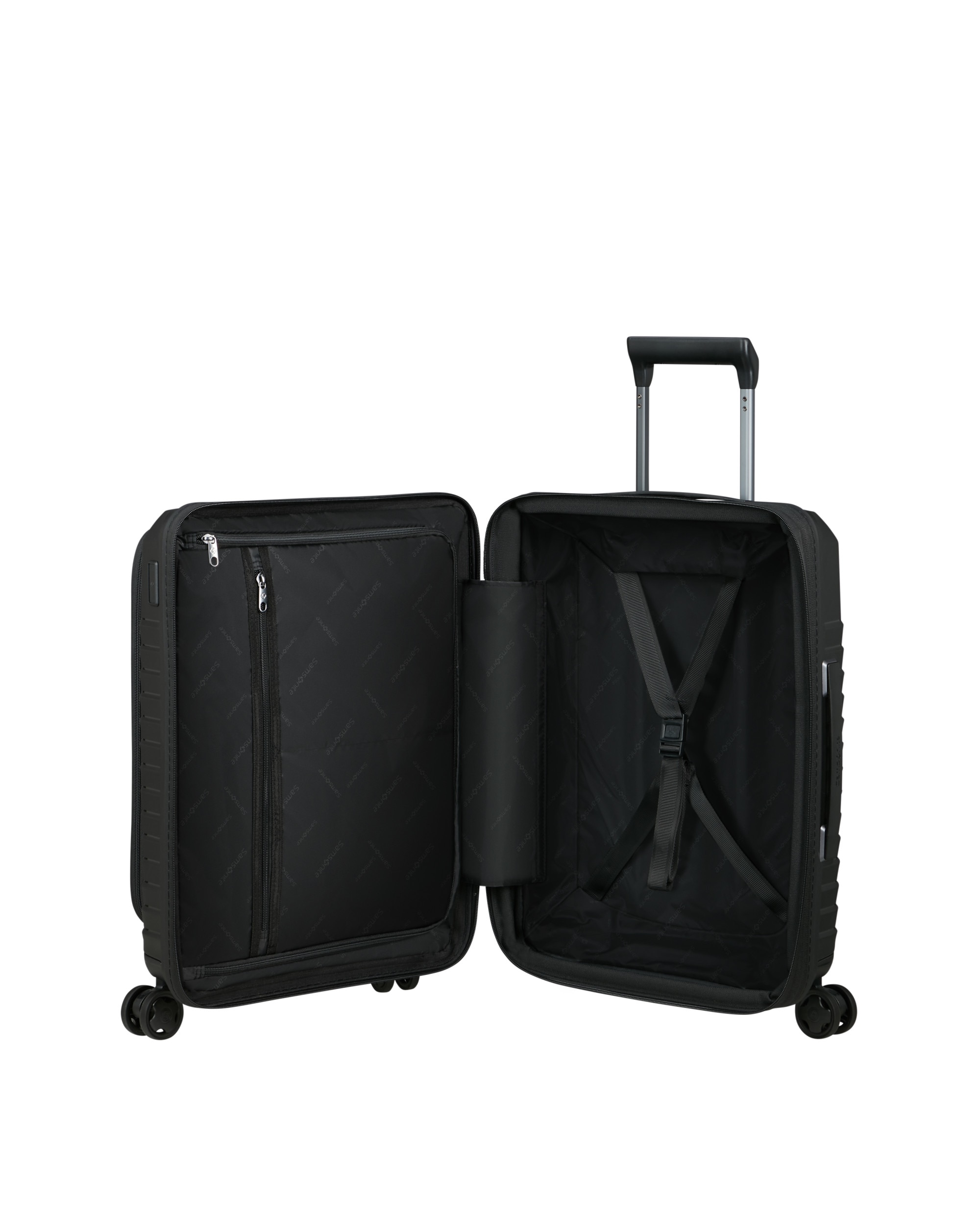 Maleta de cabina expandible con bolsillo easy access Intuo rígida con capacidad hasta 48 litros - Samsonite - Negro Negro-3