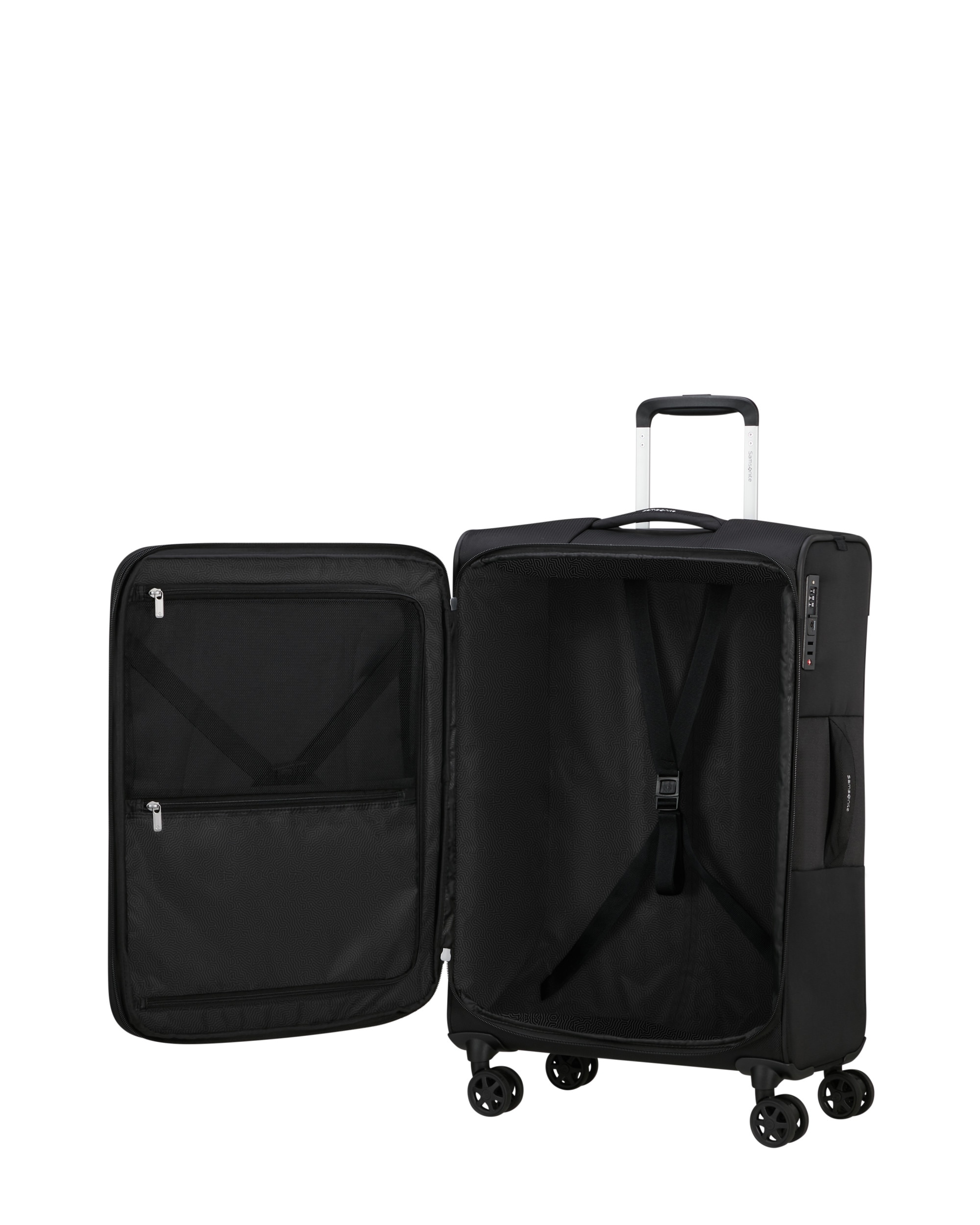 Maleta mediana expandible urbify blanda con capacidad hasta 76 litros - Samsonite - Negro Negro-3