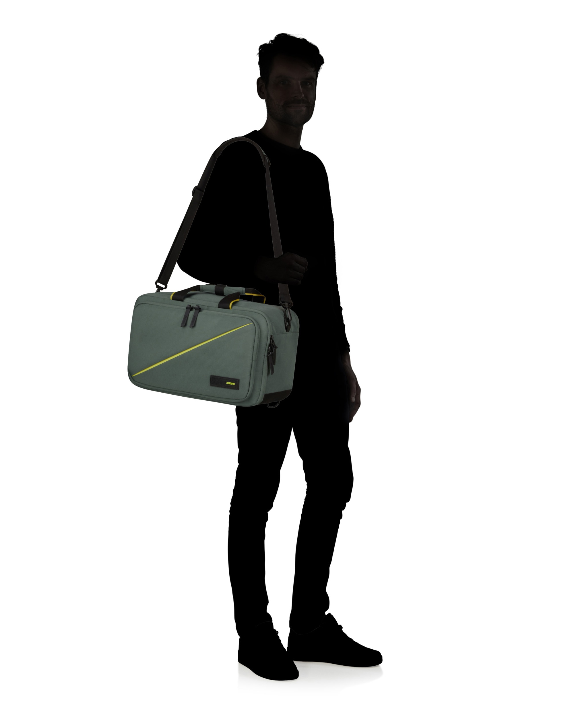 Bolsa de viaje Take2cabin blanda con capacidad de 25 L - American Tourister - Verde militar Verde militar-4