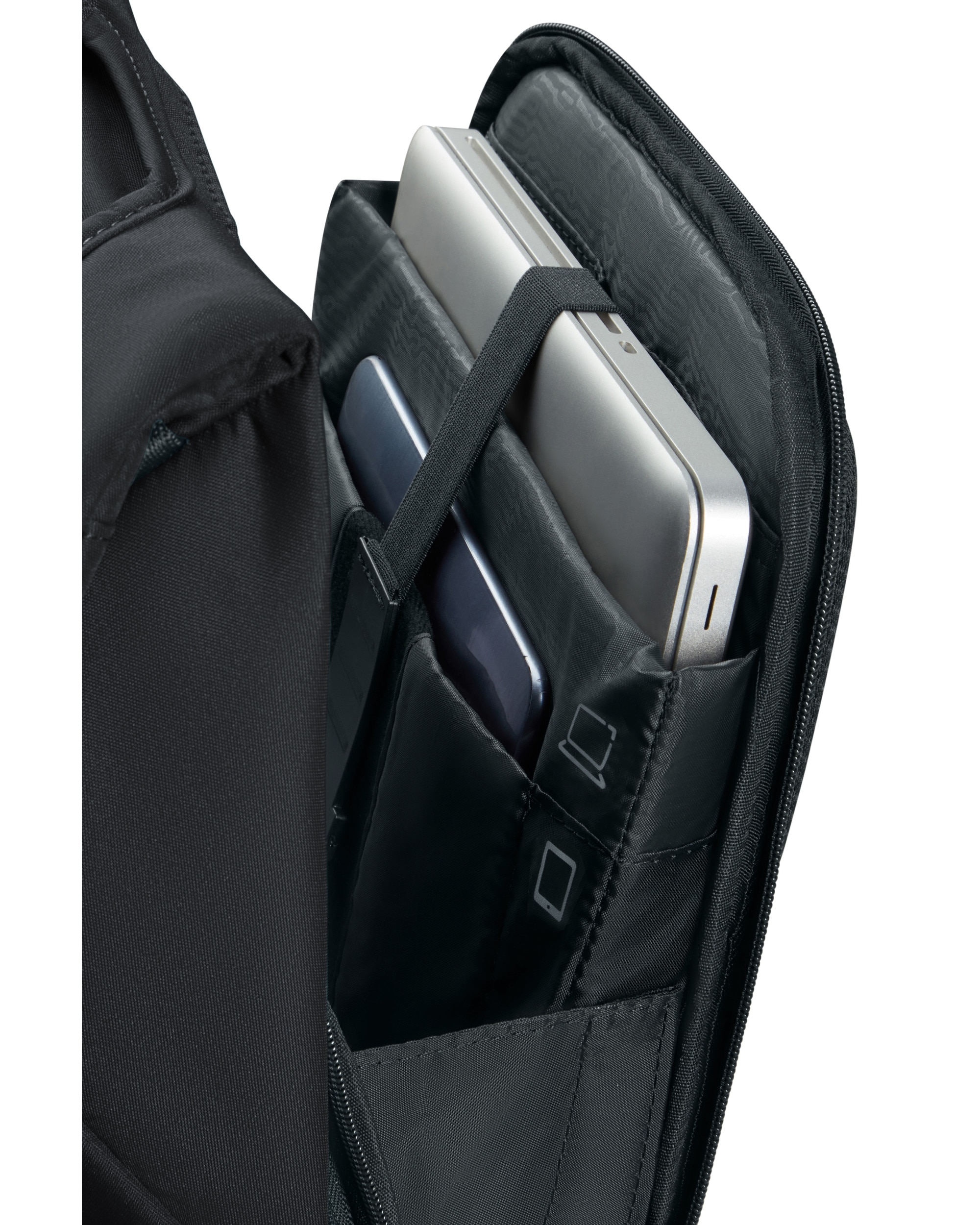Imagen 4 de Mochila para portátil de 15,6'' Securipak 2 blanda con capacidad de 16 L - Samsonite - Negro Negro