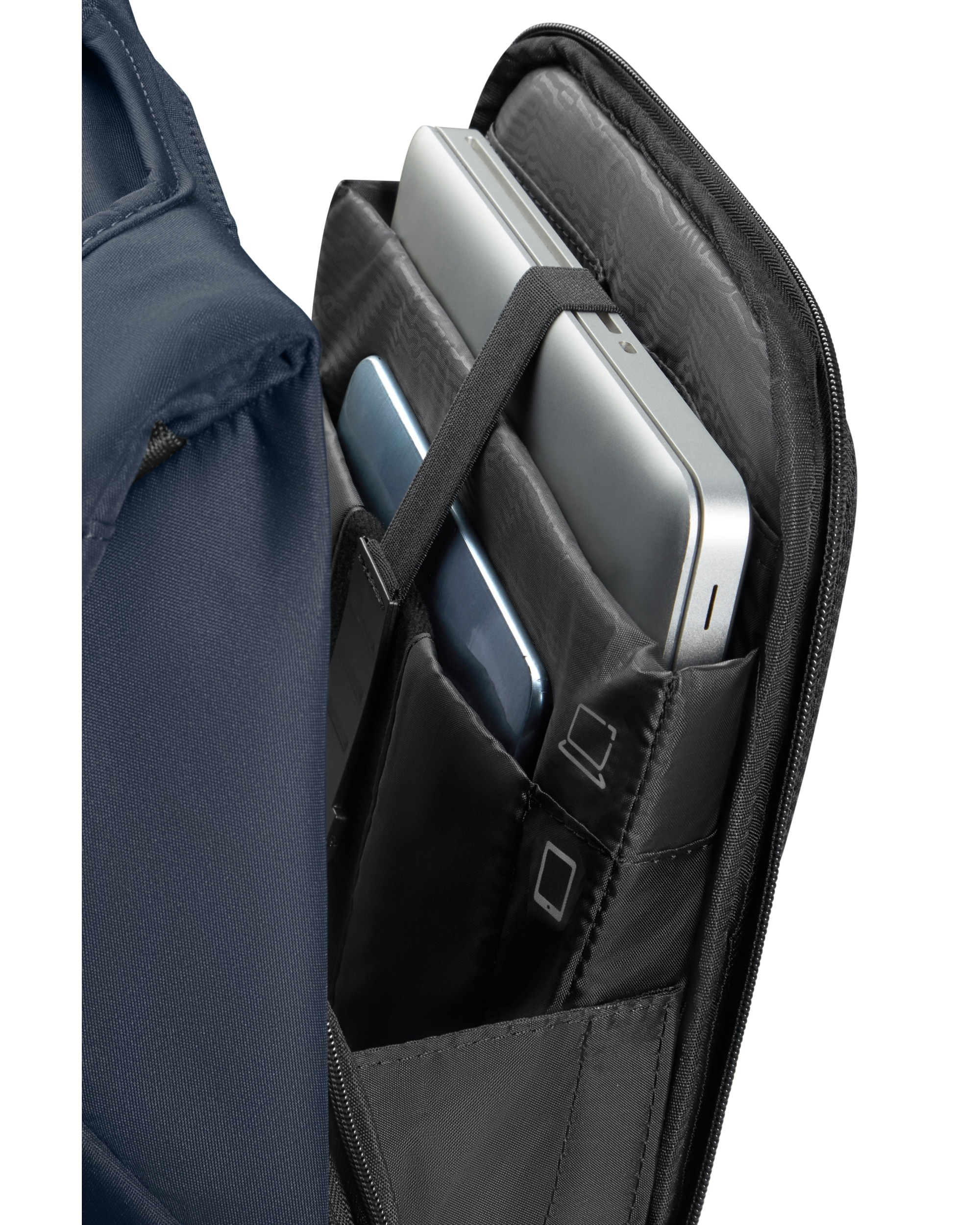 Imagen 5 de Mochila para portátil de 15,6'' Securipak 2 blanda con capacidad de 16 L - Samsonite - Azul índigo Azul índigo