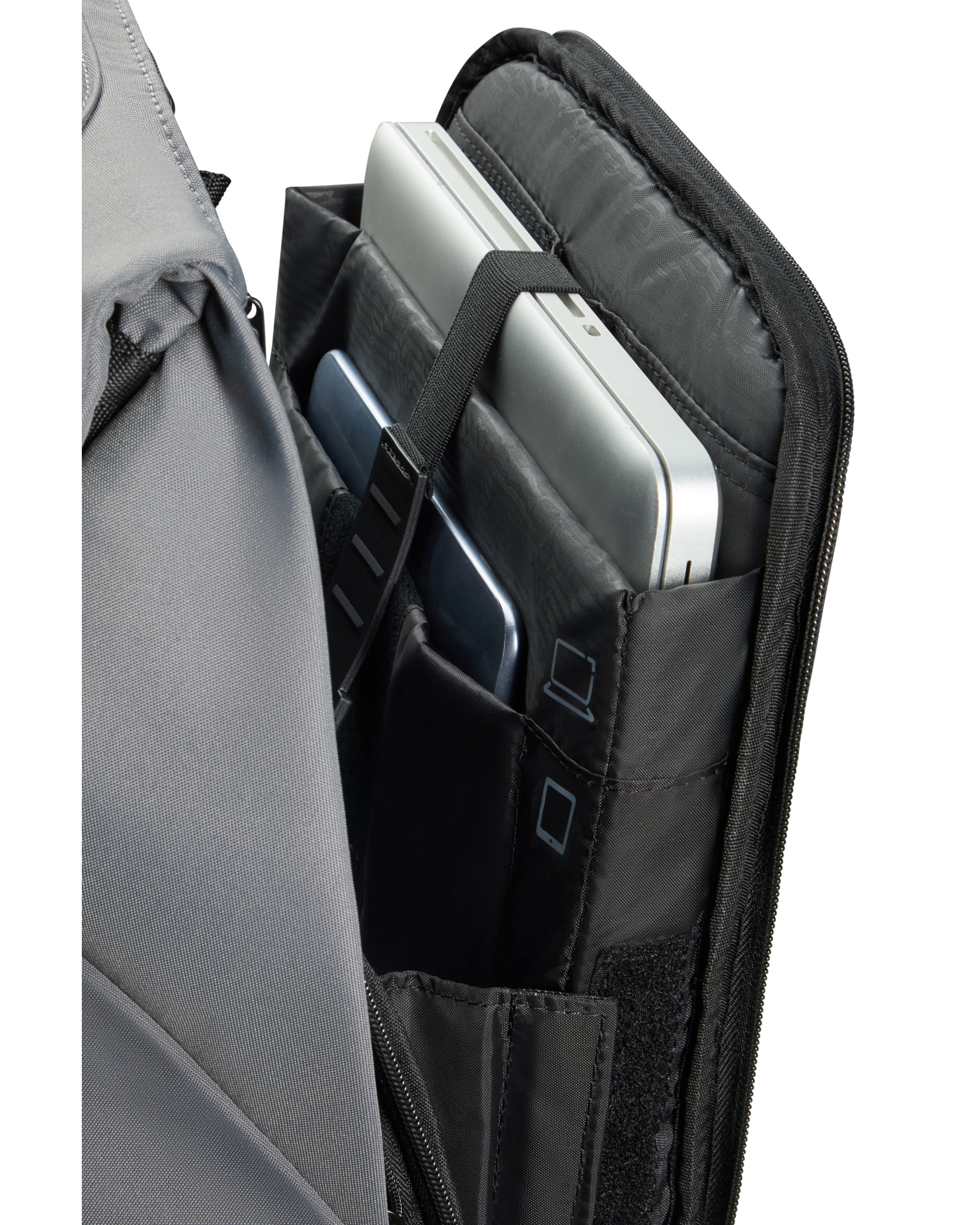 Imagen 5 de Mochila para portátil de 15,6'' Securipak 2 blanda con capacidad de 16 L - Samsonite - Gris Gris