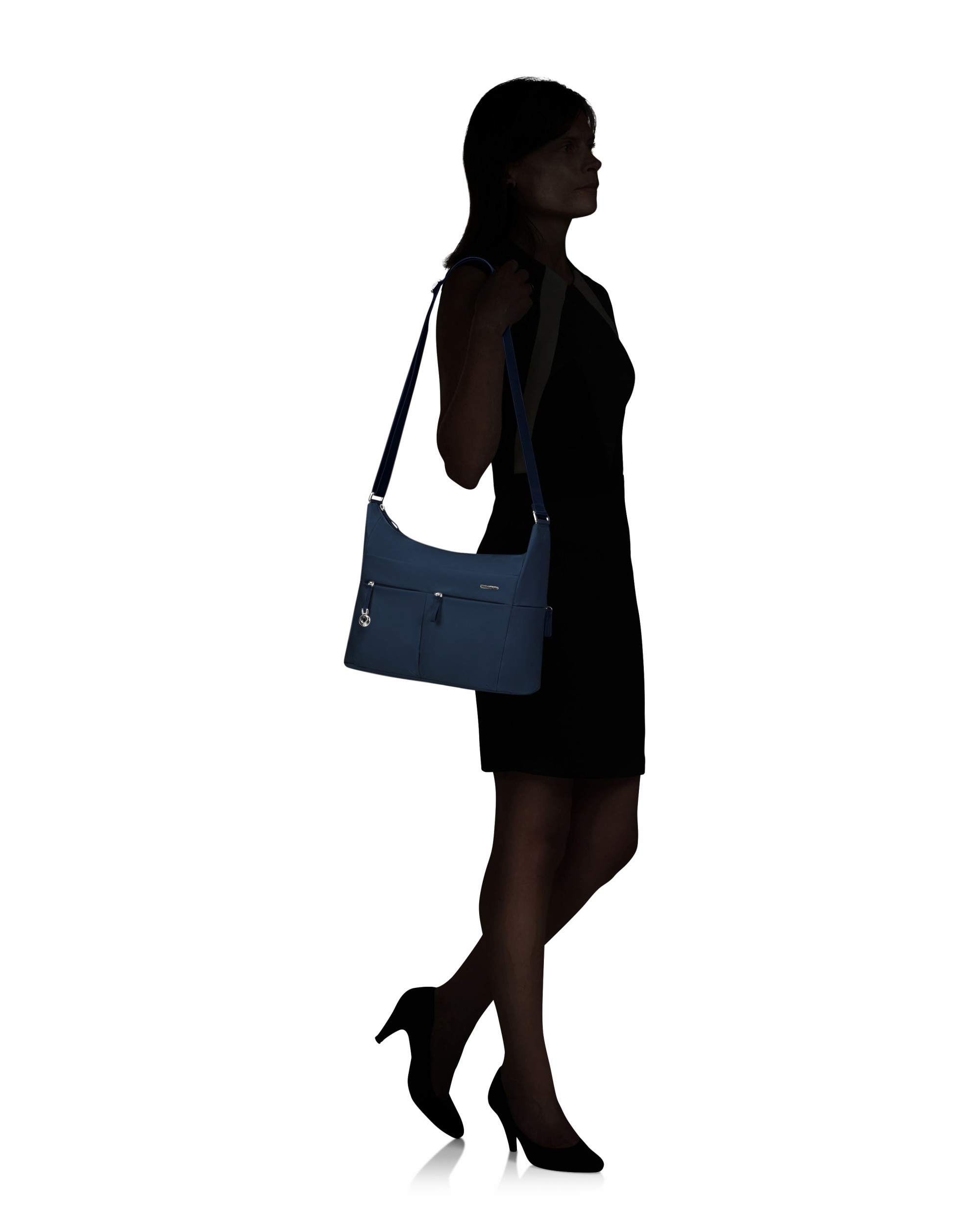 Bolso de hombro xs de mujer move 50 con material reciclado - Samsonite - Azul índigo Azul índigo-3