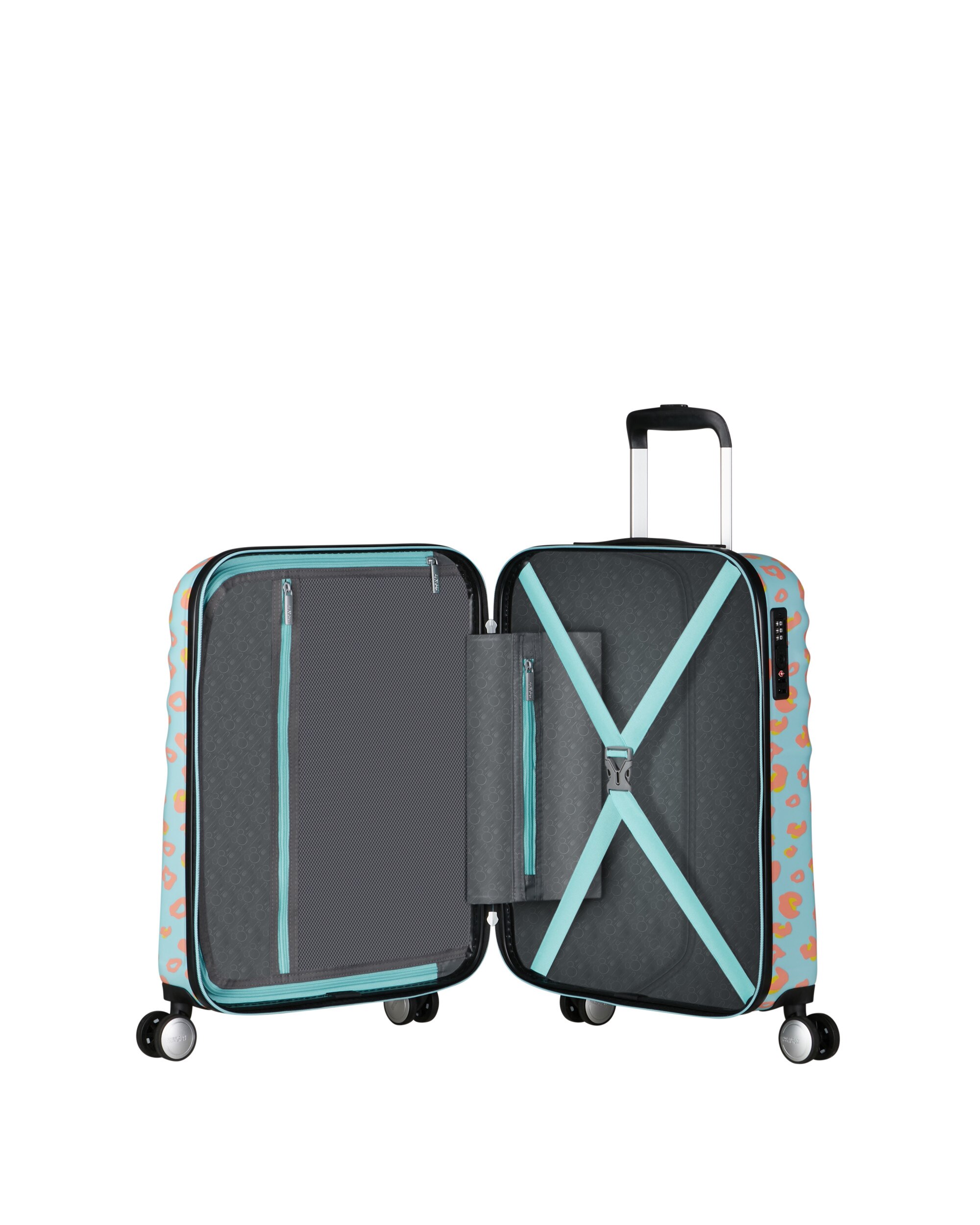 Maleta de cabina Wavebreaker Disney Spin55/20 rígida con capacidad de 36 L - American Tourister - Turquesa Turquesa-3
