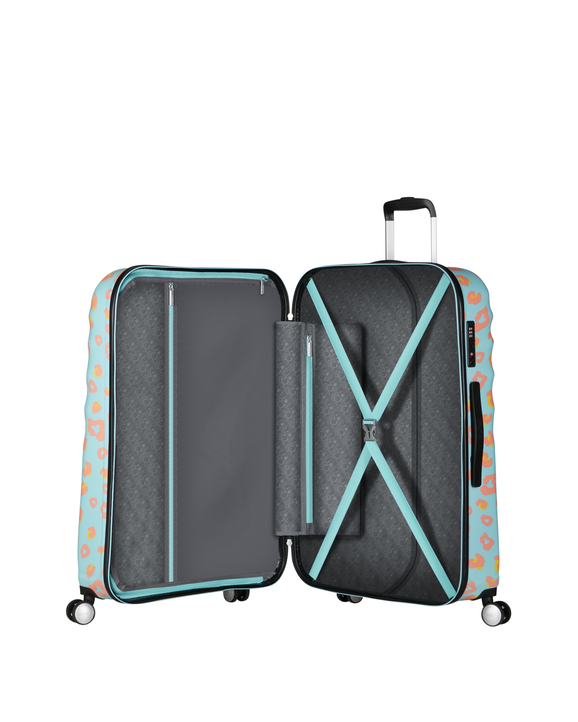 Maleta grande Wavebreaker Disney Spin.77/28 rígida con capacidad de 96 L. - American Tourister - Turquesa Turquesa-3
