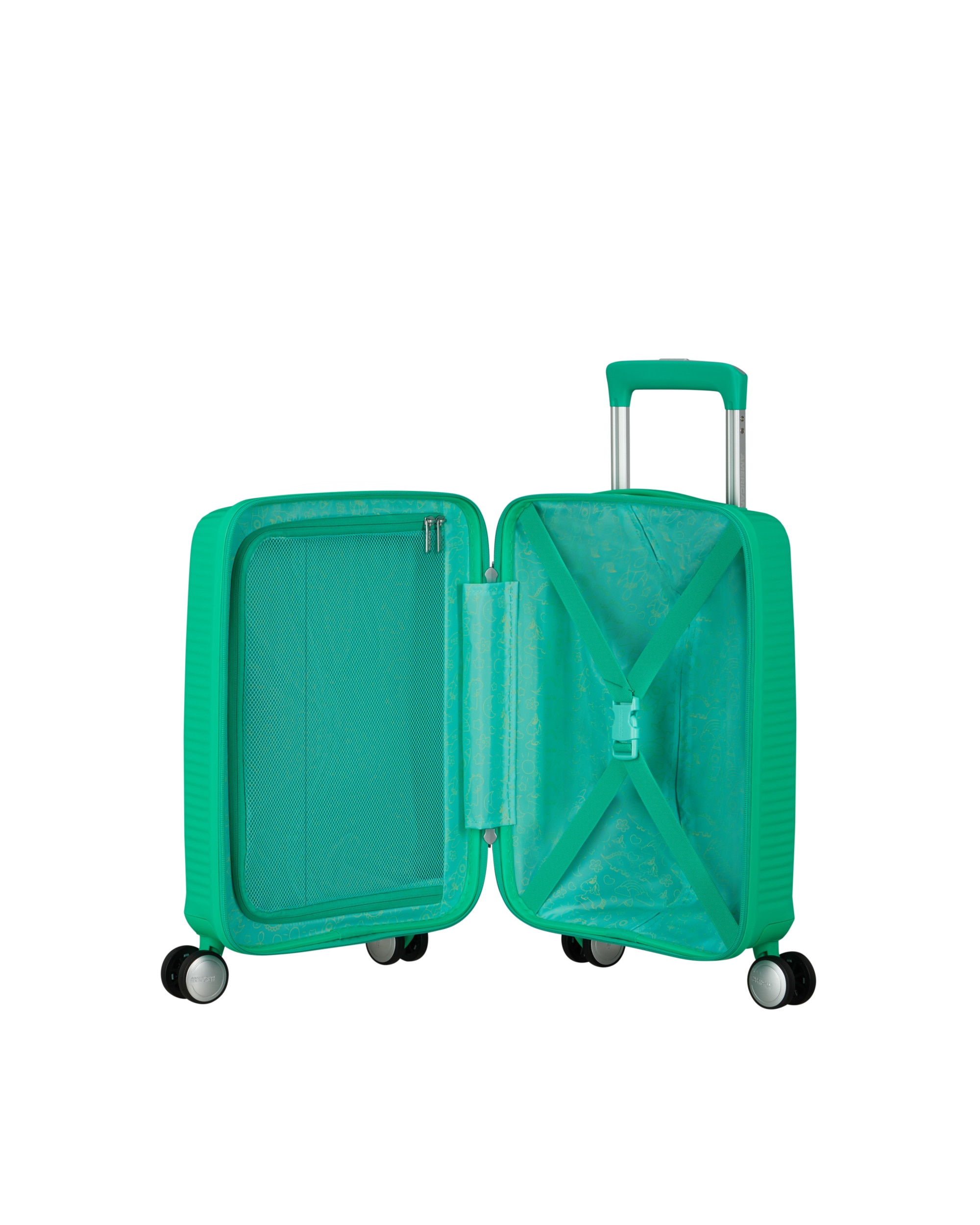 Maleta mini de cabina Soundbox rígida con capacidad de 22 L - American Tourister - Verde claro Verde claro-3