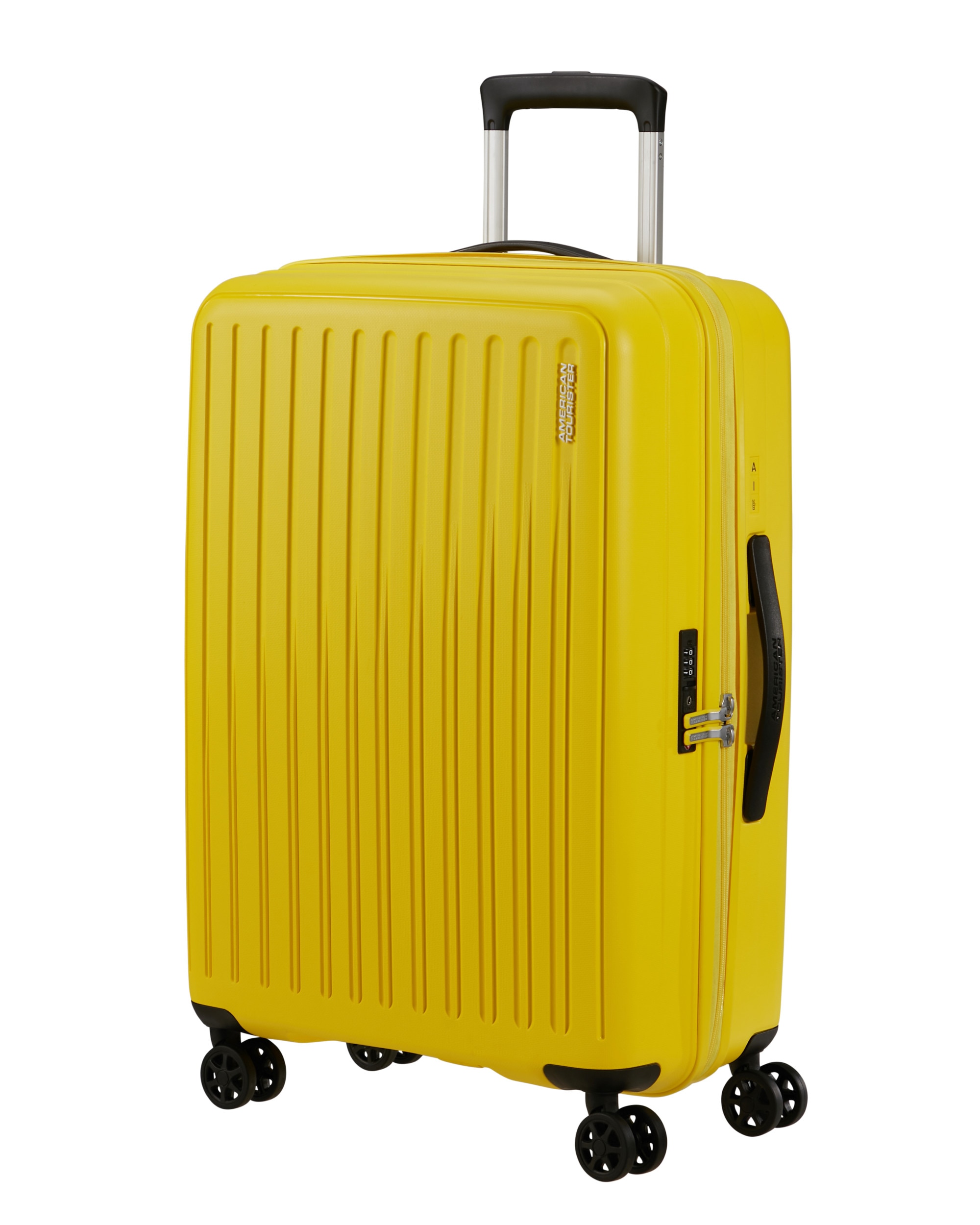 American Tourister - Maleta mediana Rejoy rígida con capacidad de 66 litros.