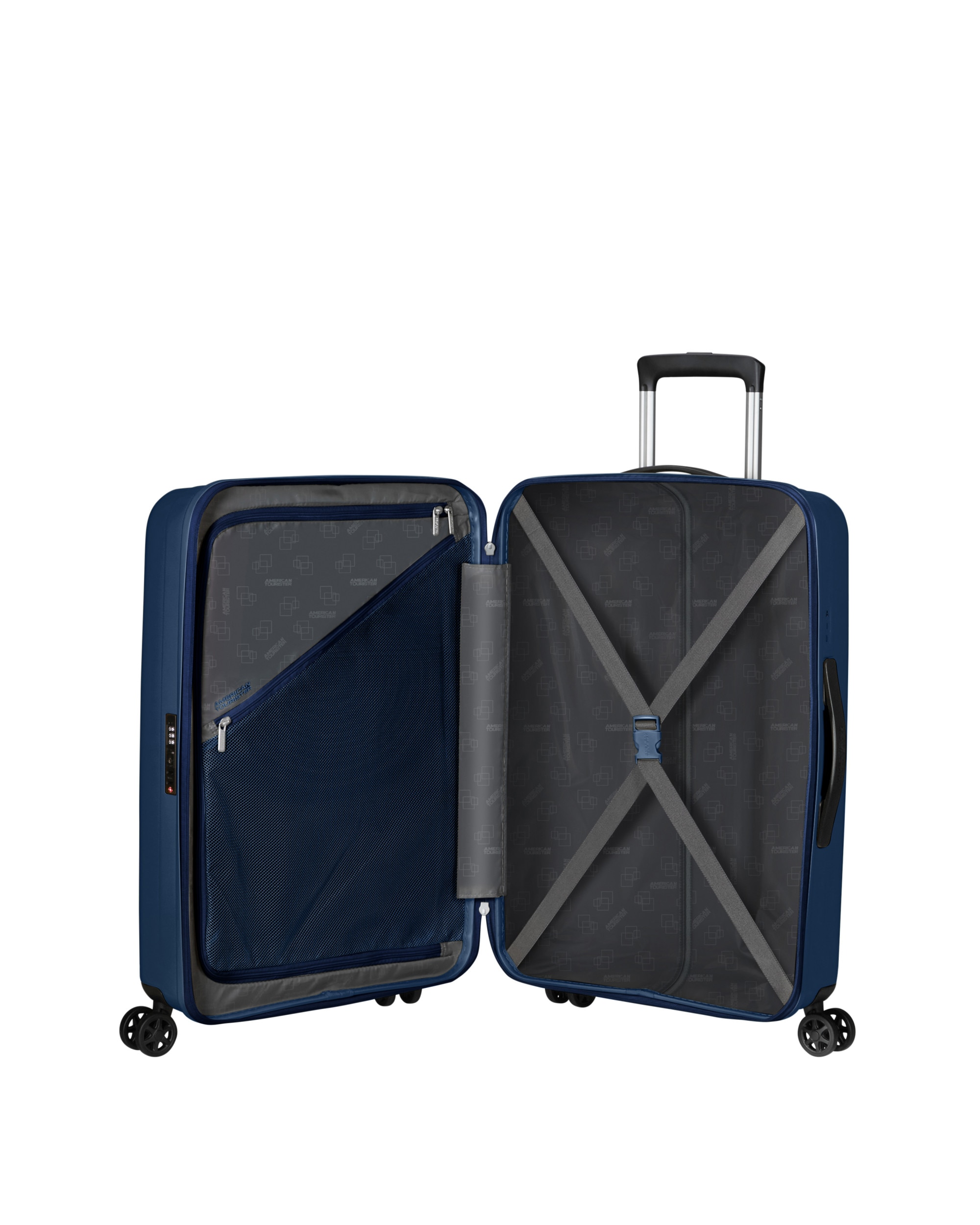 Maleta mediana Rejoy rígida con capacidad de 66 litros - American Tourister - Azul marino Azul marino-3