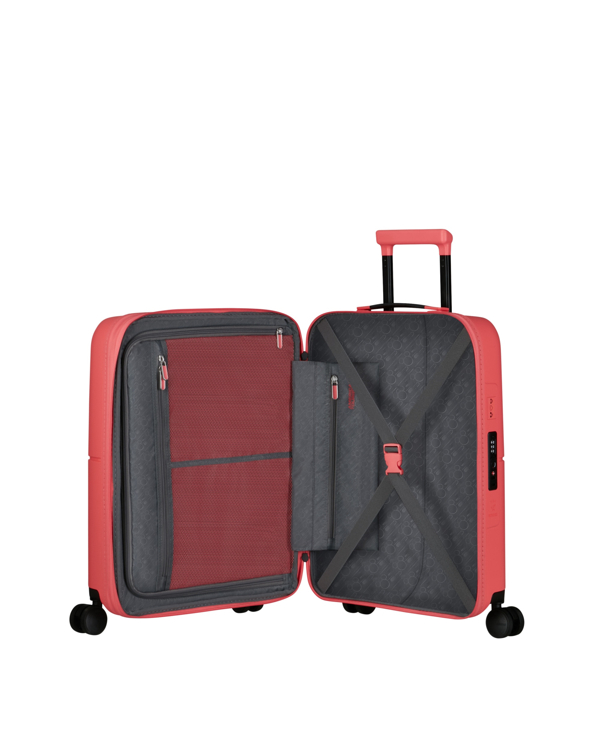 Imagen 3 de Maleta de cabina expandible Dashpop Disney rígida con capacidad hasta 47 L - American Tourister - Coral Coral