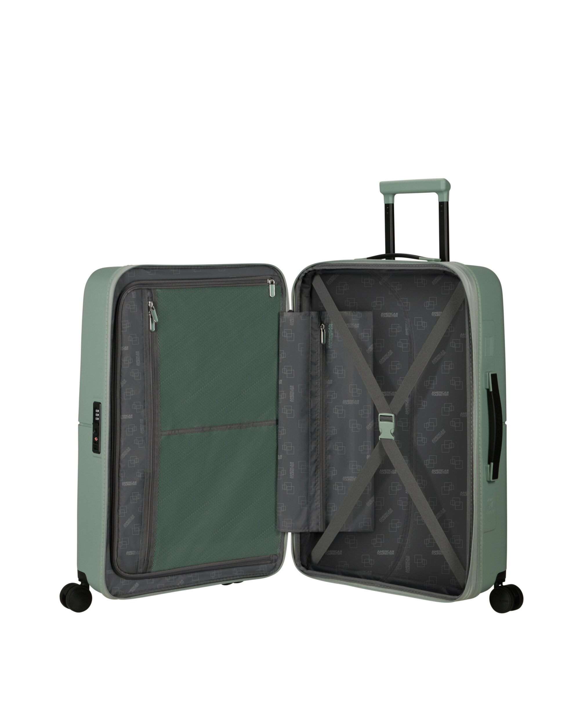 Maleta mediana expandible Dashpop rígida con capacidad hasta 84 L - American Tourister - Verde menta Verde menta-3