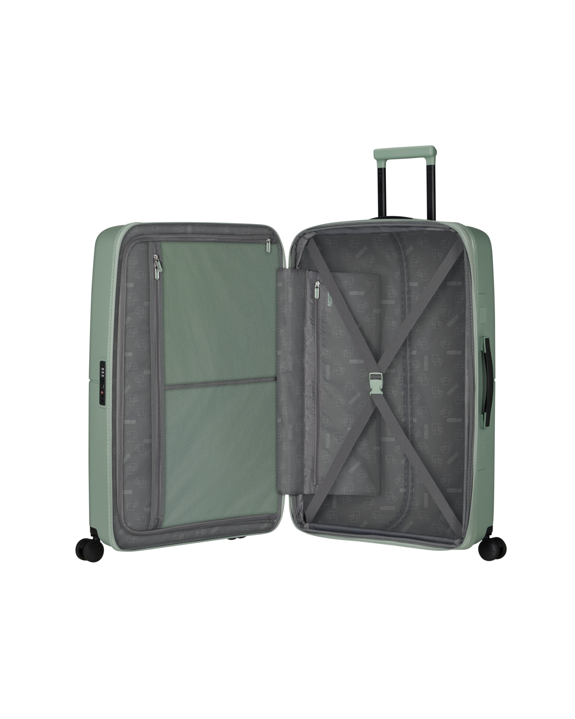 Maleta grande expandible Dashpop rígida con capacidad hasta 121 L - American Tourister - Caqui Caqui-3