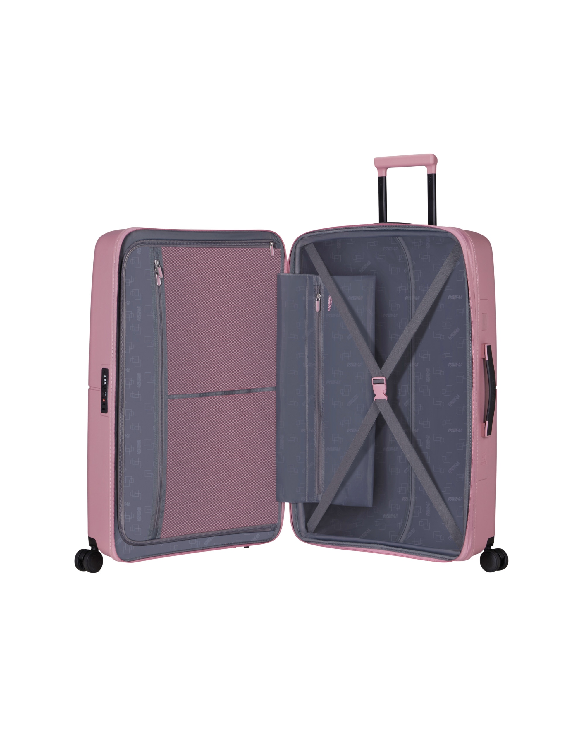 Maleta grande expandible Dashpop rígida con capacidad hasta 121 L - American Tourister - Salmón Salmón-3