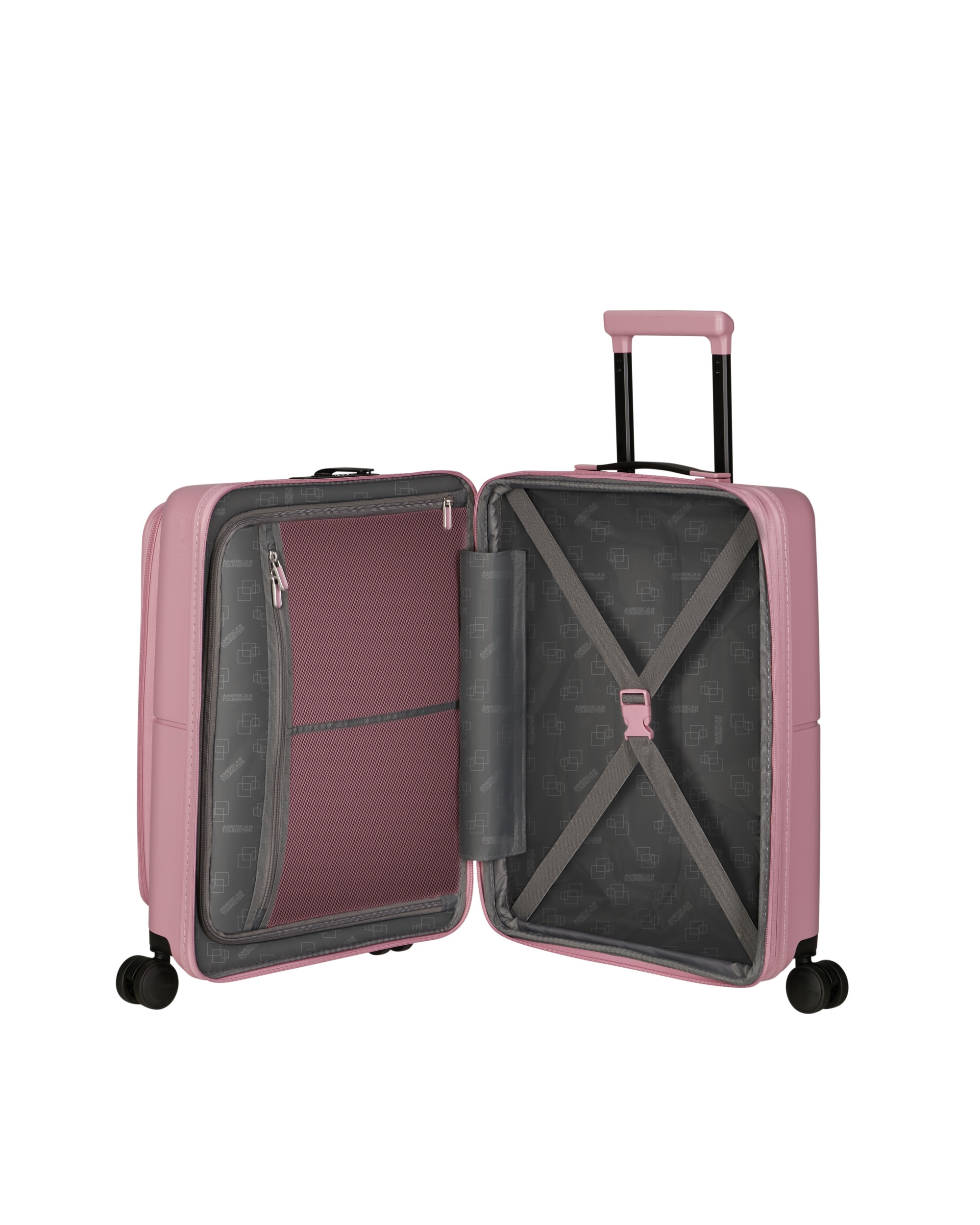 Maleta de cabina expandible frontloader Dashpop rígida con capacidad hasta 48 L - American Tourister - Salmón Salmón-3