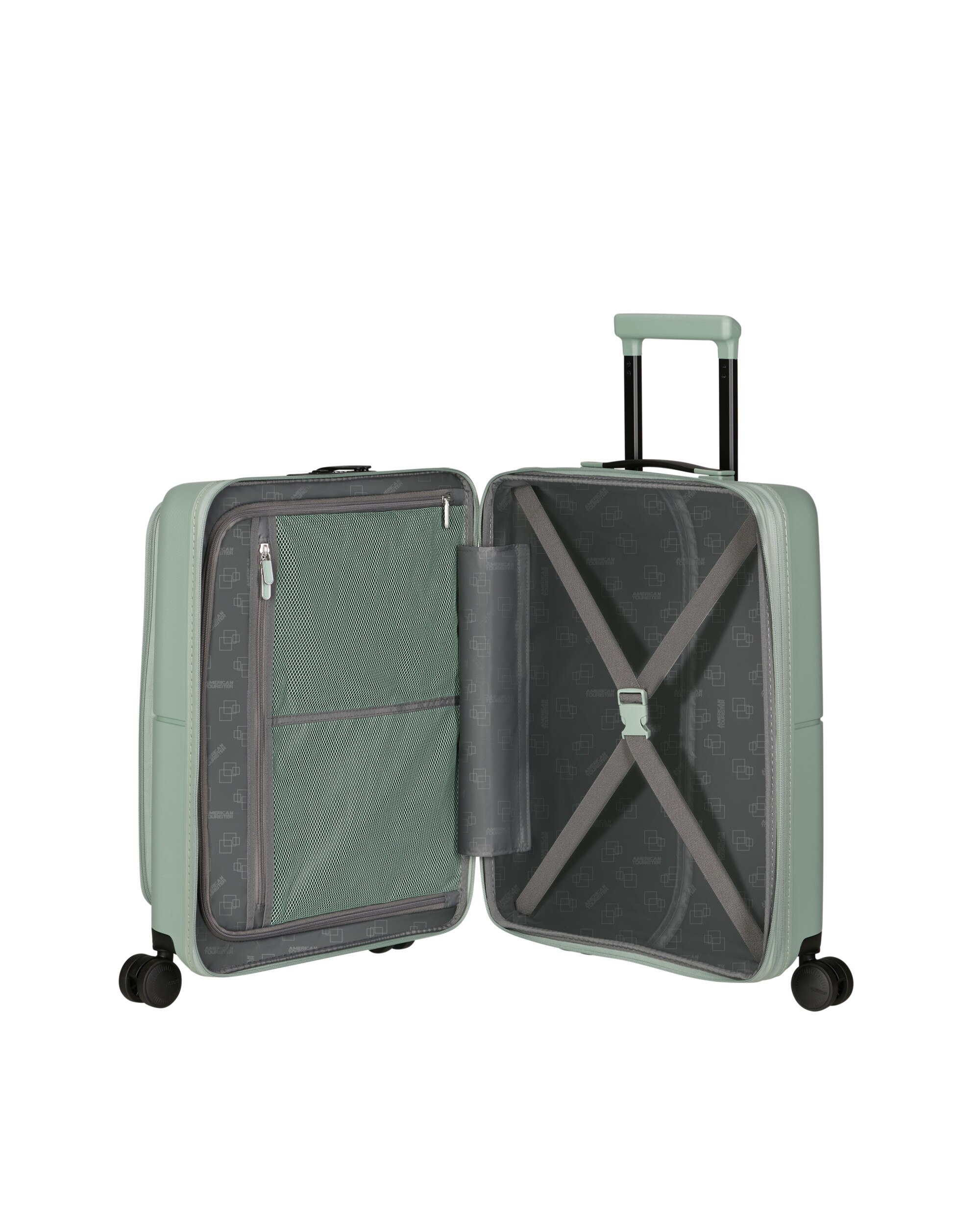 Maleta de cabina expandible frontloader Dashpop rígida con capacidad hasta 48 L - American Tourister - Kaki Kaki-3