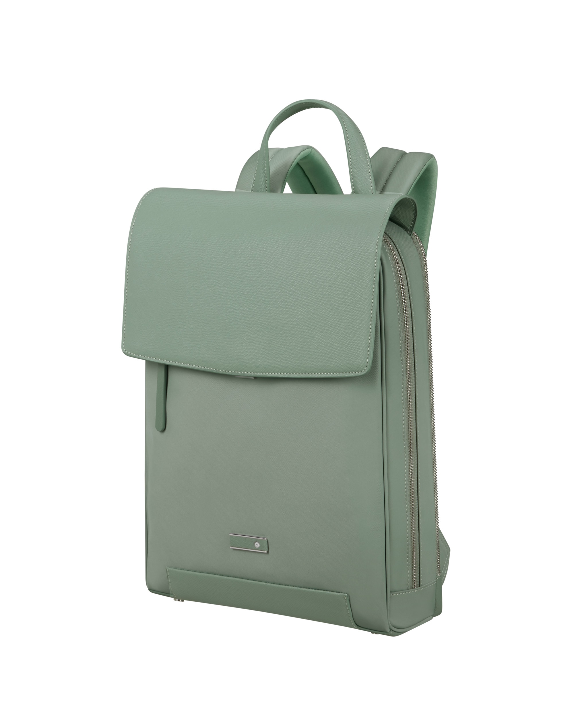 Imagen 0 de Mochila con solapa para portátil de 14,1'' de mujer zalia 30 de material reciclado Verde Agua