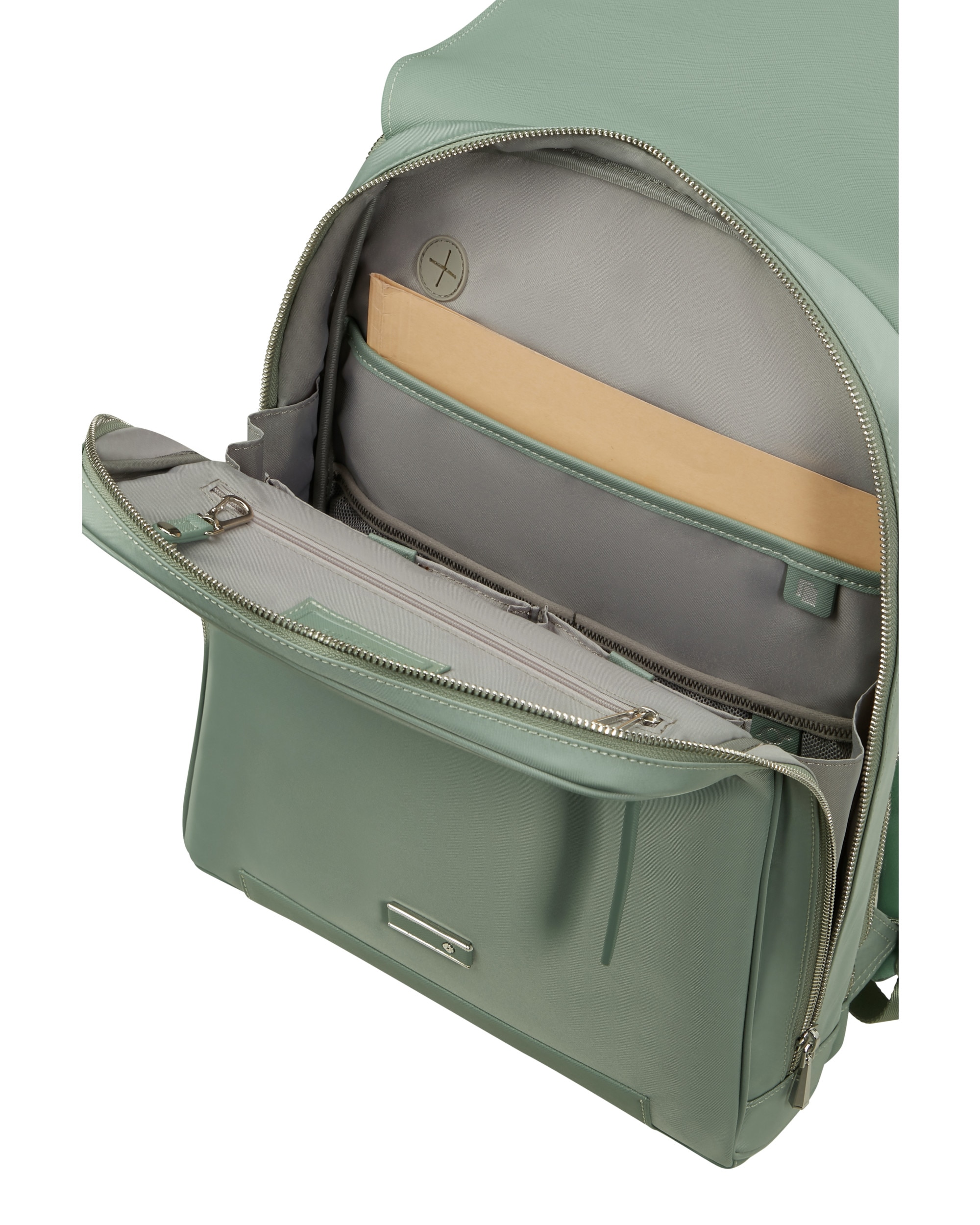Mochila con solapa para portátil de 14,1'' de mujer zalia 30 de material reciclado - Samsonite - Verde Agua Verde Agua-2