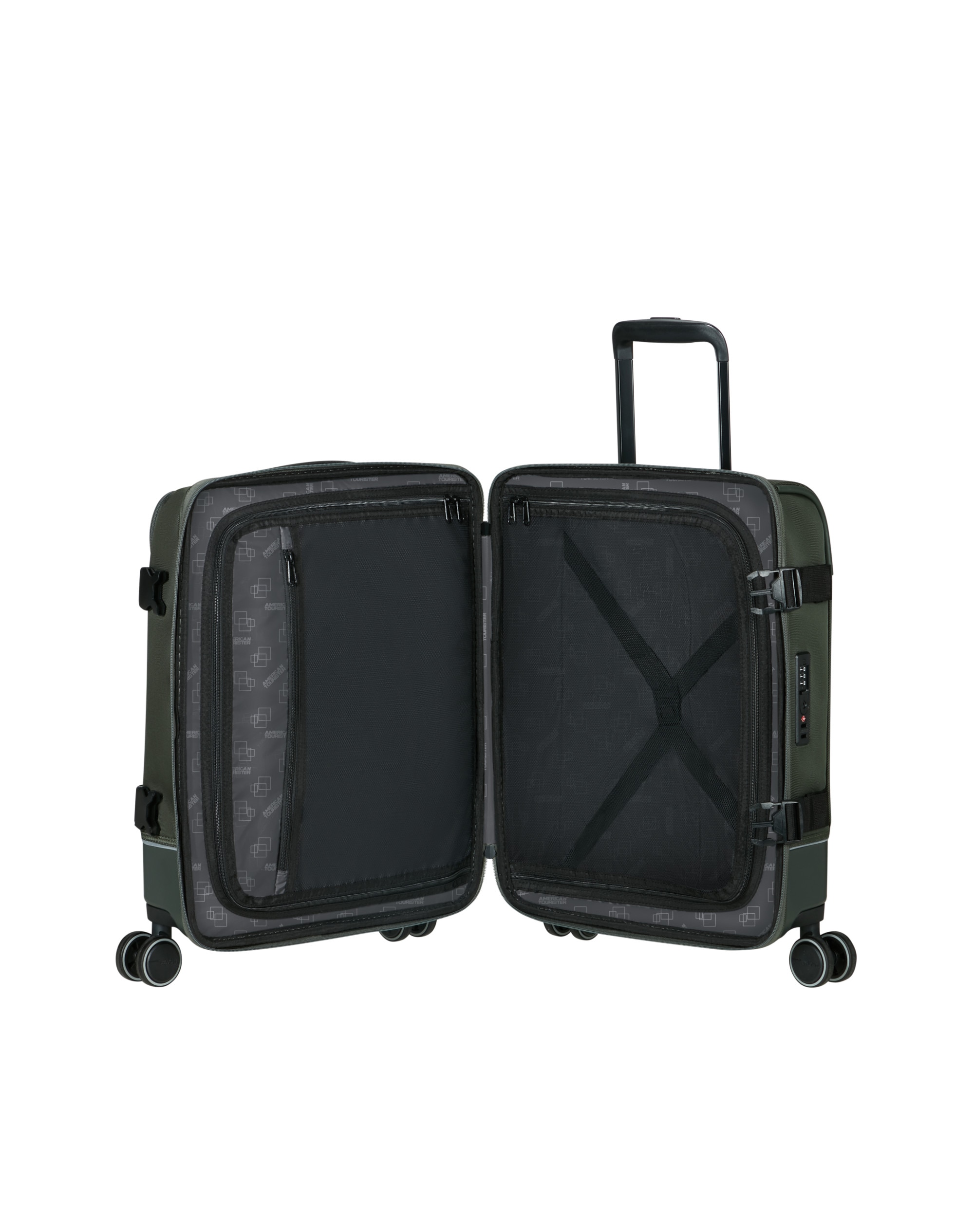 Maleta de cabina underseater Urban Track blanda con capacidad de 41,5 litros - American Tourister - Kaki Kaki-3